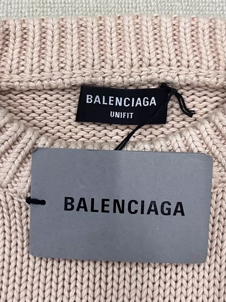 Balenciaga Balenciaga Solid Logo Long Sleeve Crew Neck Pullover Size US S / EU 44-46 / 1 - 5 Thumbnail