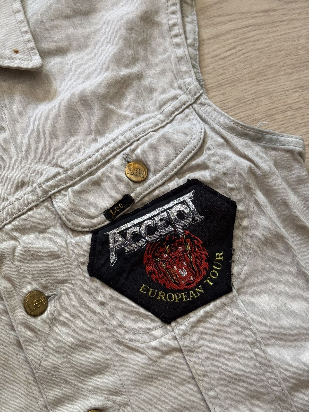 Lee Vintage 80-90’s Lee Women’s Rock Metal Bands Concerts Vest Size S / US 4 / IT 40 - 3 Thumbnail