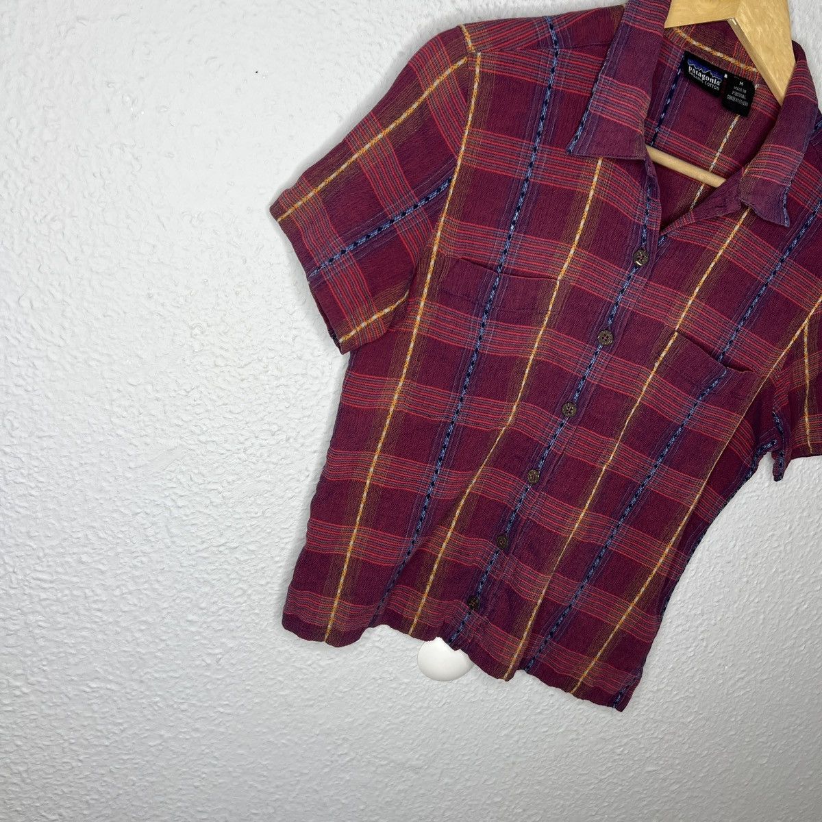Patagonia Patagonia Vintage Womens Outdoor Summer Muslin Shirt Size M / US 6-8 / IT 42-44 - 2 Thumbnail