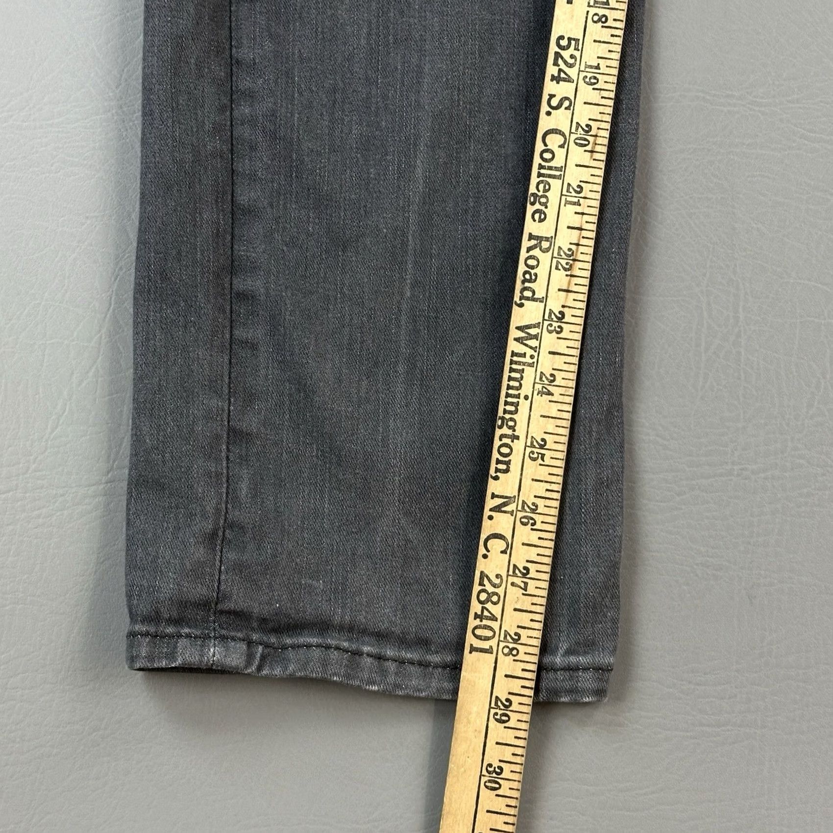 Levi's Levi's 514 Jeans Mens 34x29 Gray Denim Straight Fit Stretch Zip Fly Casual Jeans Size US 34 / EU 50 - 4 Thumbnail