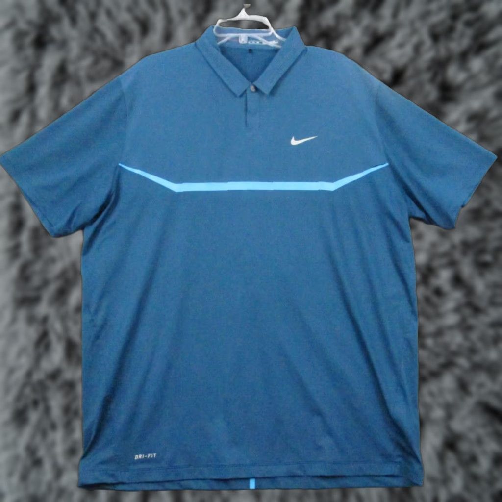 Nike VINTAGE Nike Tiger Woods Shirt XXL Men Blue Performance Golf Short Sleeve Size US XXL / EU 58 / 5 - 1 Thumbnail