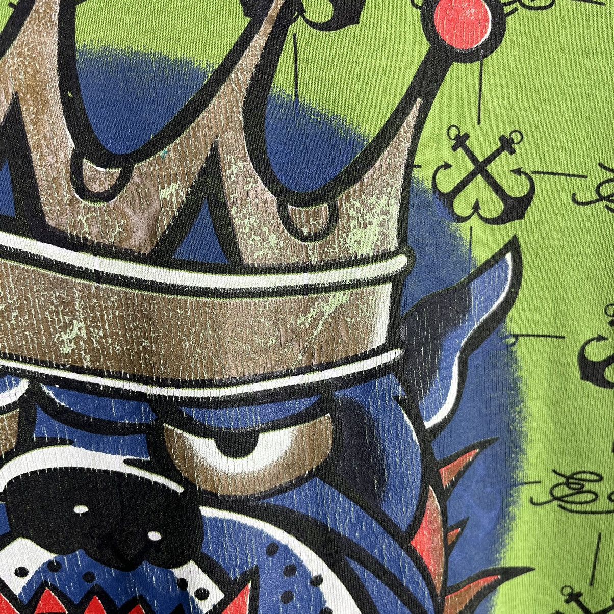 Ed Hardy Vintage Ed Hardy Bulldog rare y2k AOP hoodie 90’s Size US M / EU 48-50 / 2 - 8 Thumbnail