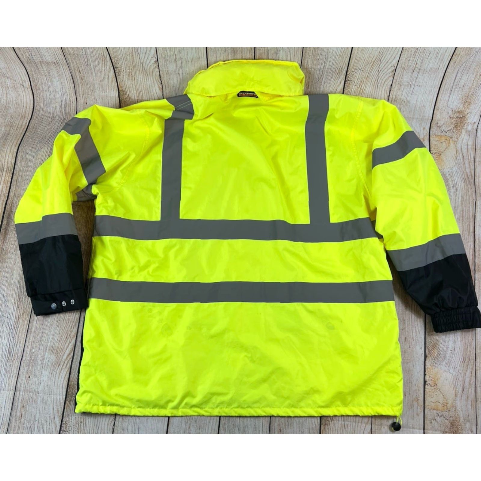 Vintage ML Kishigo Yellow Reflective Safety Coat High Visibility Jacket 2XL-3XL RWJ102 Size US XXL / EU 58 / 5 - 2 Thumbnail