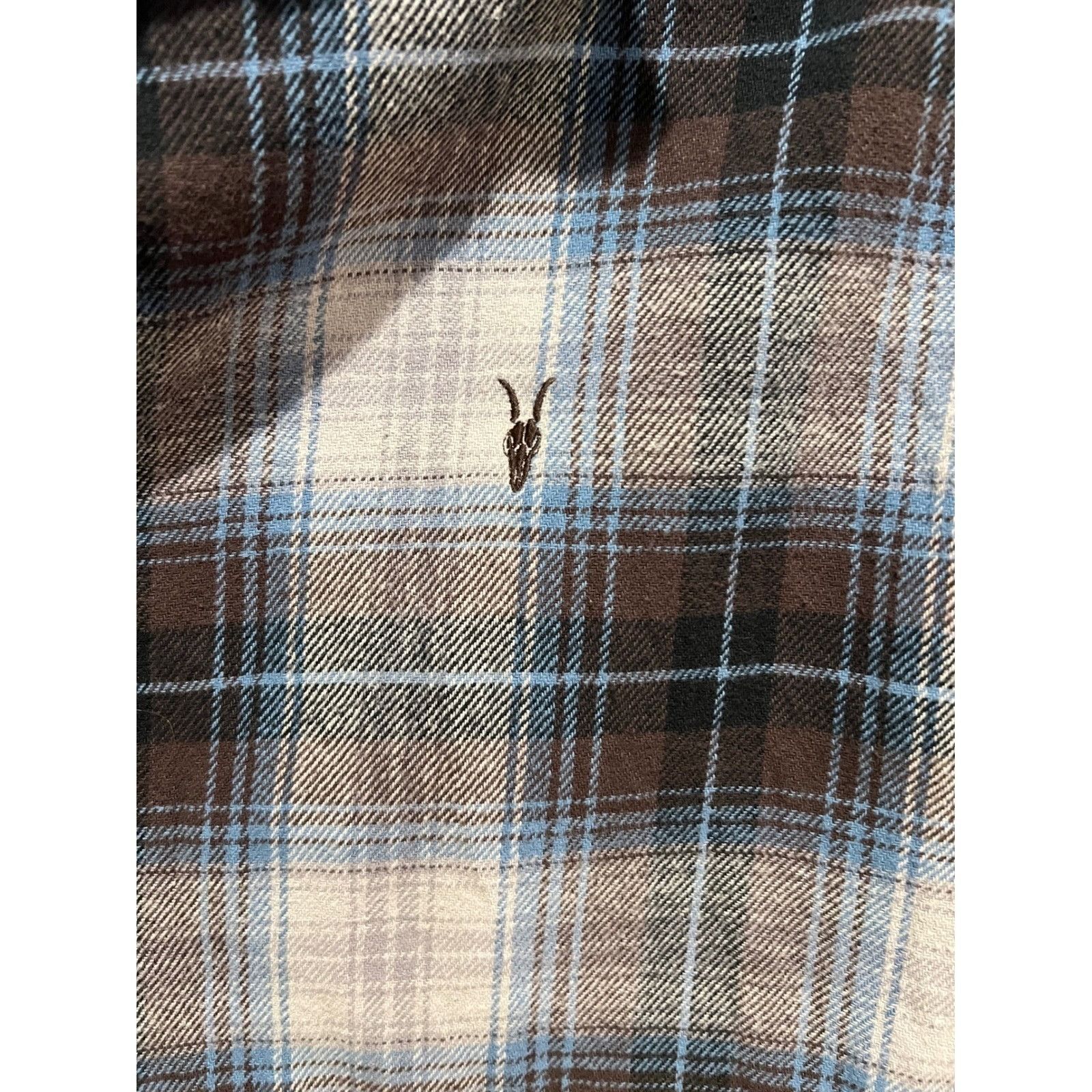 Allsaints ALLSAINTS Men's Small Plaid Flannel Shirt Relaxed Fit Long S Size US S / EU 44-46 / 1 - 2 Thumbnail
