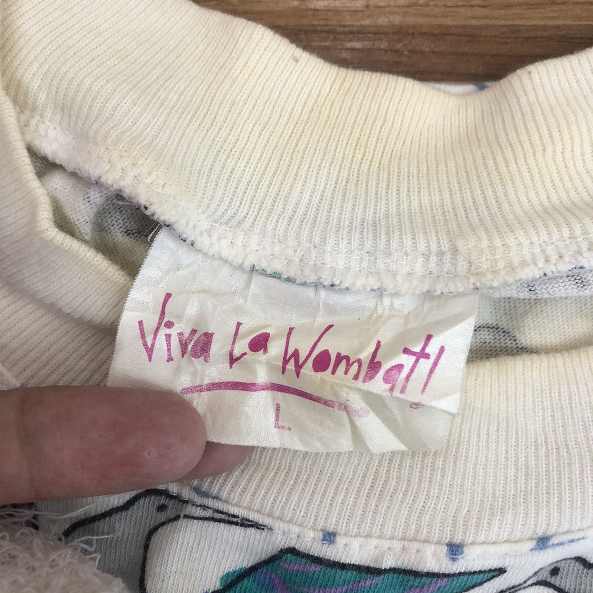 Vintage Vintage VIVA LA WOMBAT New Zealand Aboriginal Tee Shirt Top Size L / US 10 / IT 46 - 4 Thumbnail