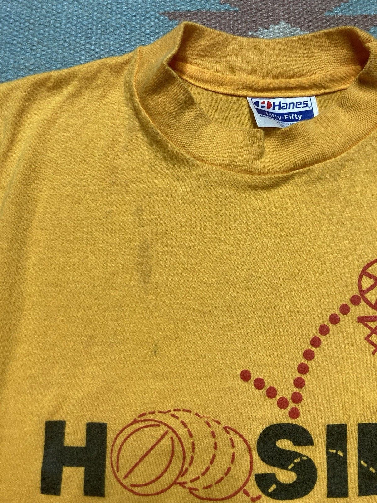 Hanes × Vintage t shirt Hoosier basketball camp Indiana tri sta university S Size US S / EU 44-46 / 1 - 5 Thumbnail