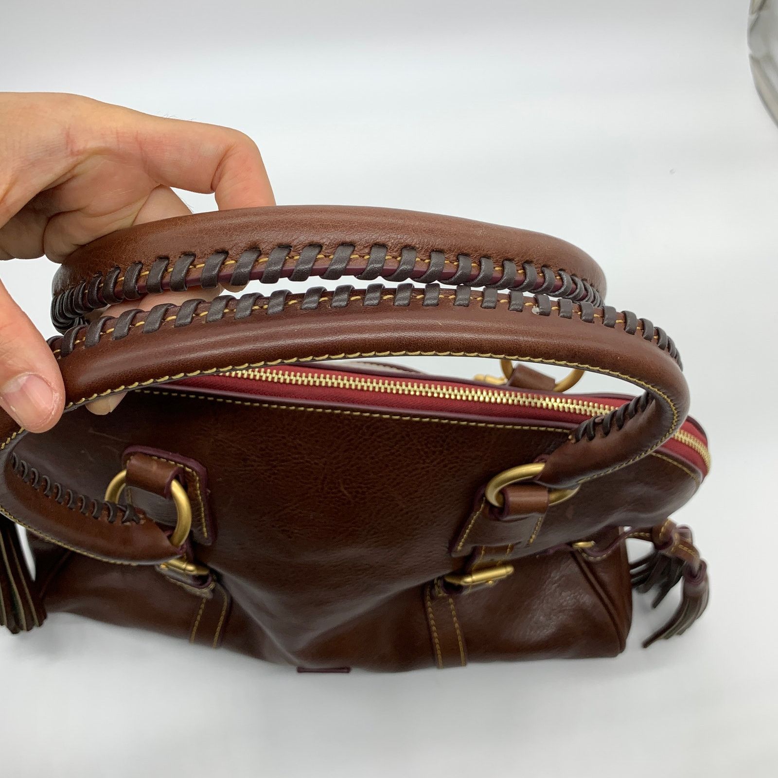 Dooney & Bourke Dooney & Bourke Florentine Leather Purse Domed Buckle Size ONE SIZE - 13 Thumbnail