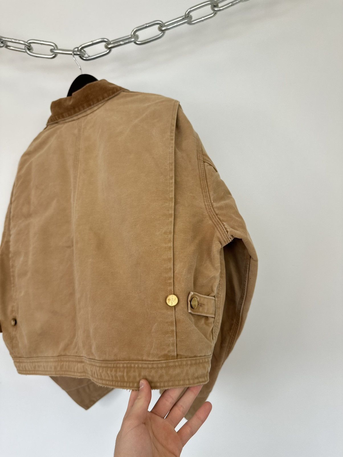 Carhartt Vintage 90s Carhartt USA Distressed Cropped Detroit Jacket Size US S / EU 44-46 / 1 - 17 Thumbnail