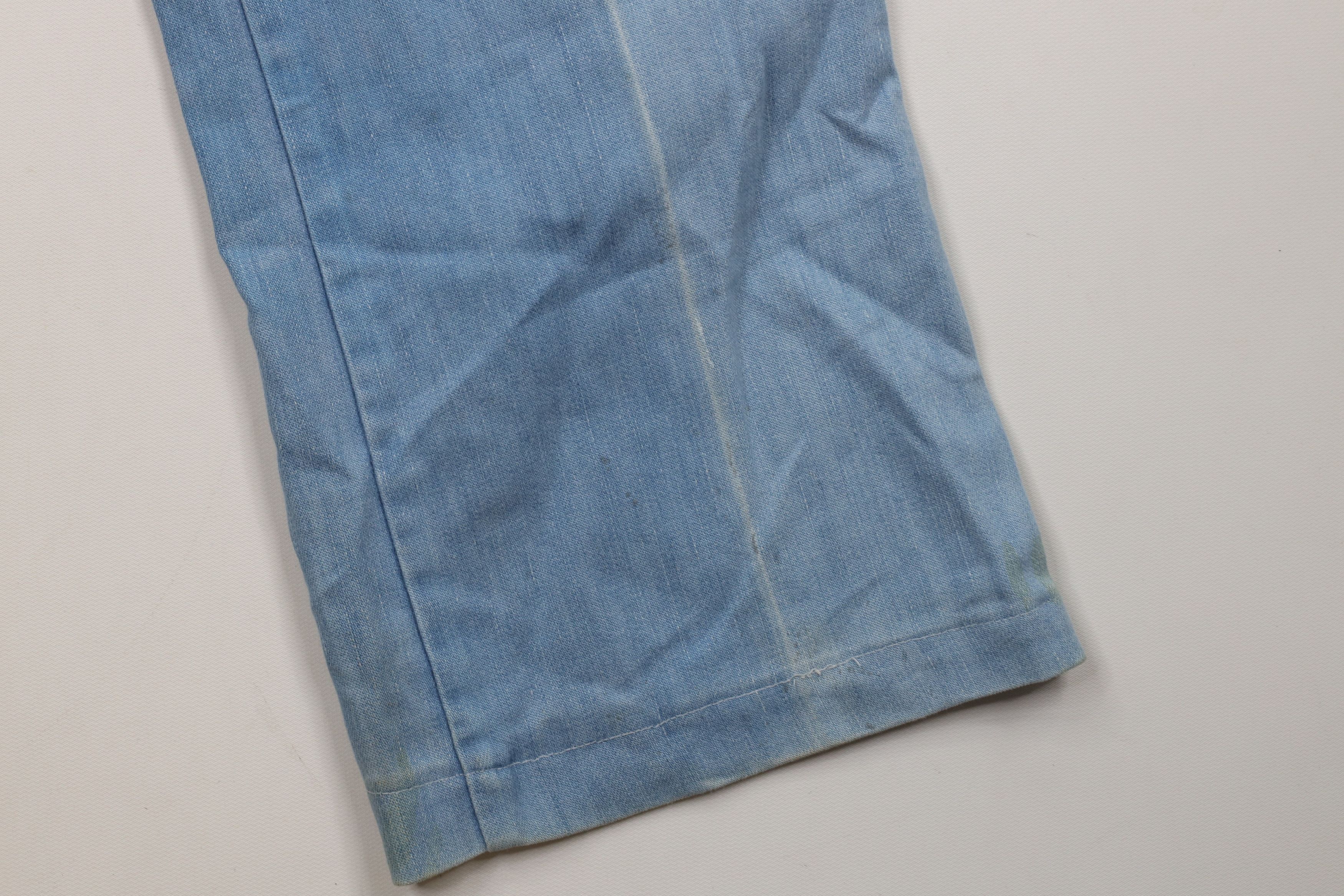 Vintage Vintage 70s Streetwear Flared Wide Leg Denim Jeans Blue USA Size 27" / US 4 / IT 40 - 8 Thumbnail