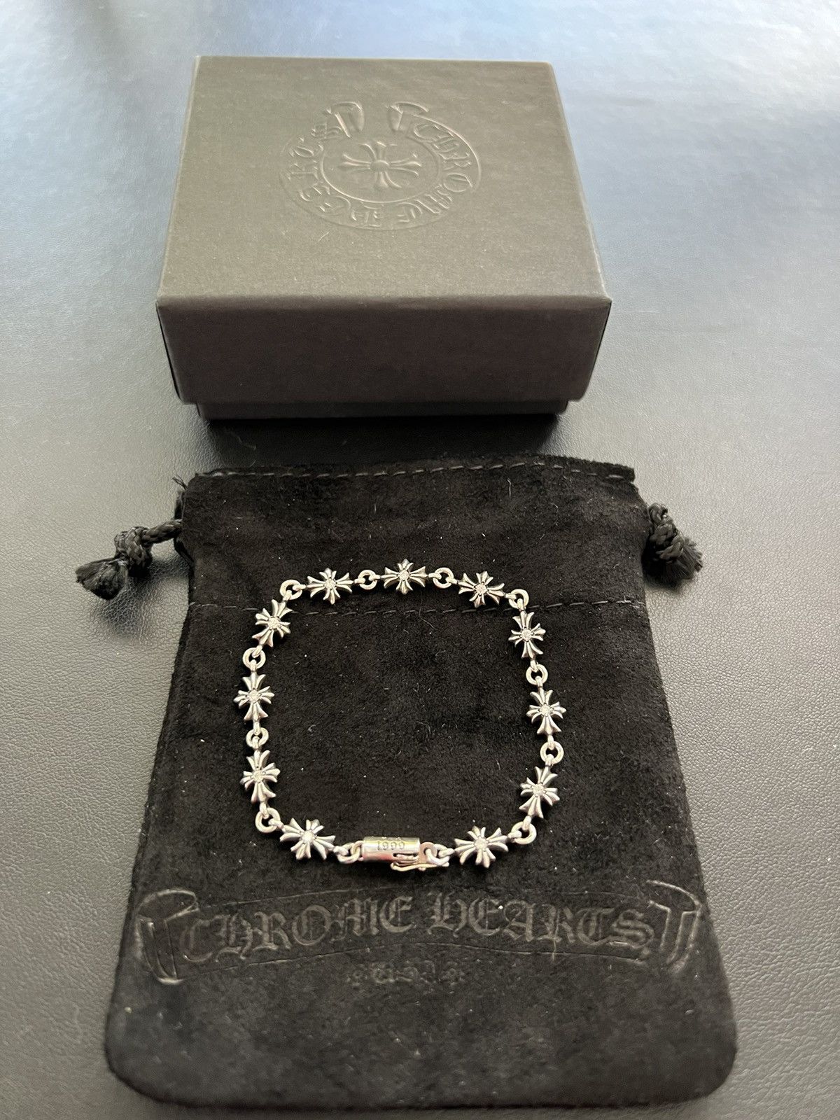 Chrome Hearts Chrome Hearts Tiny E Diamond Bracelet 11 Link Size ONE SIZE - 1 Thumbnail