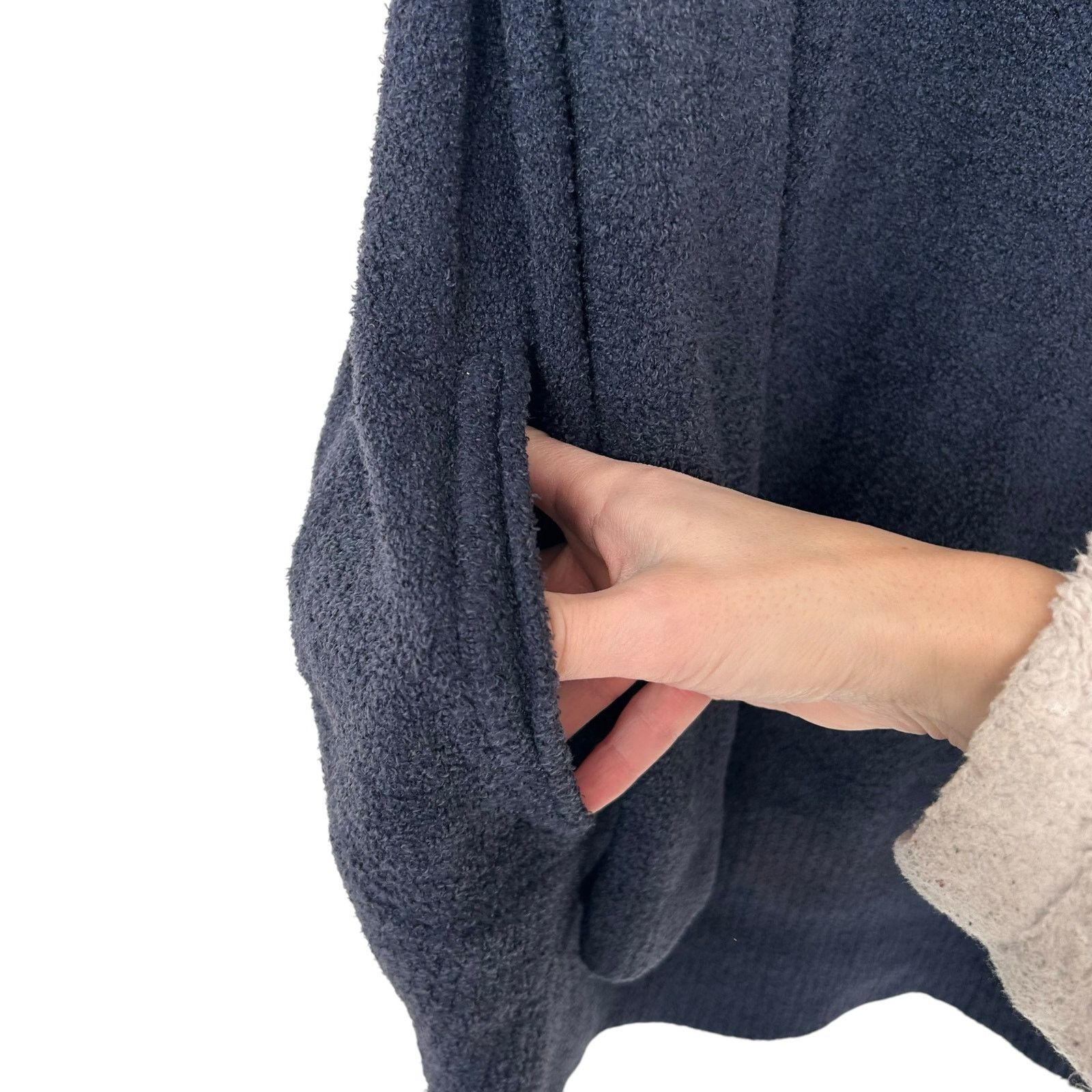 Other Barefoot Dreams Cozychic Lite Navy Blue Circle Cardigan XS/S Size XS / US 0-2 / IT 36-38 - 4 Thumbnail