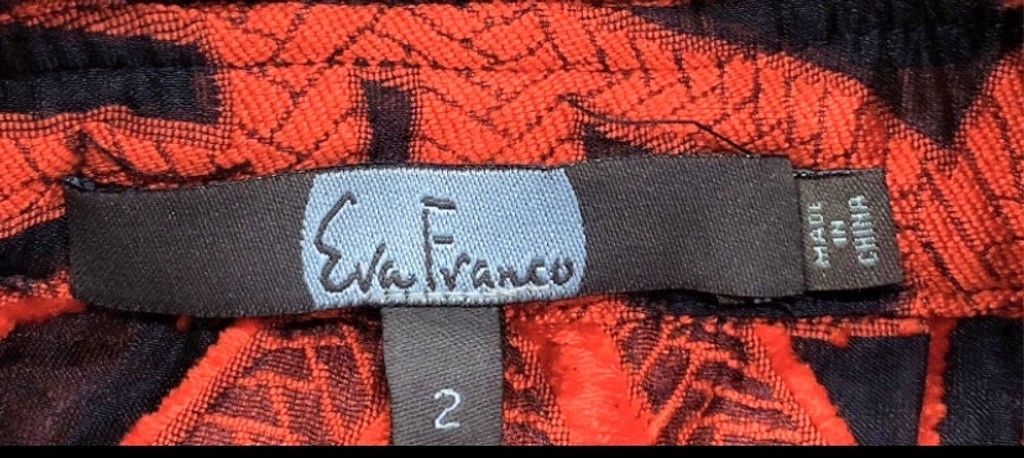Eva Franco Women's Eva Franco Red & Blue Trench Coat Size 2 Size XS / US 0-2 / IT 36-38 - 3 Thumbnail
