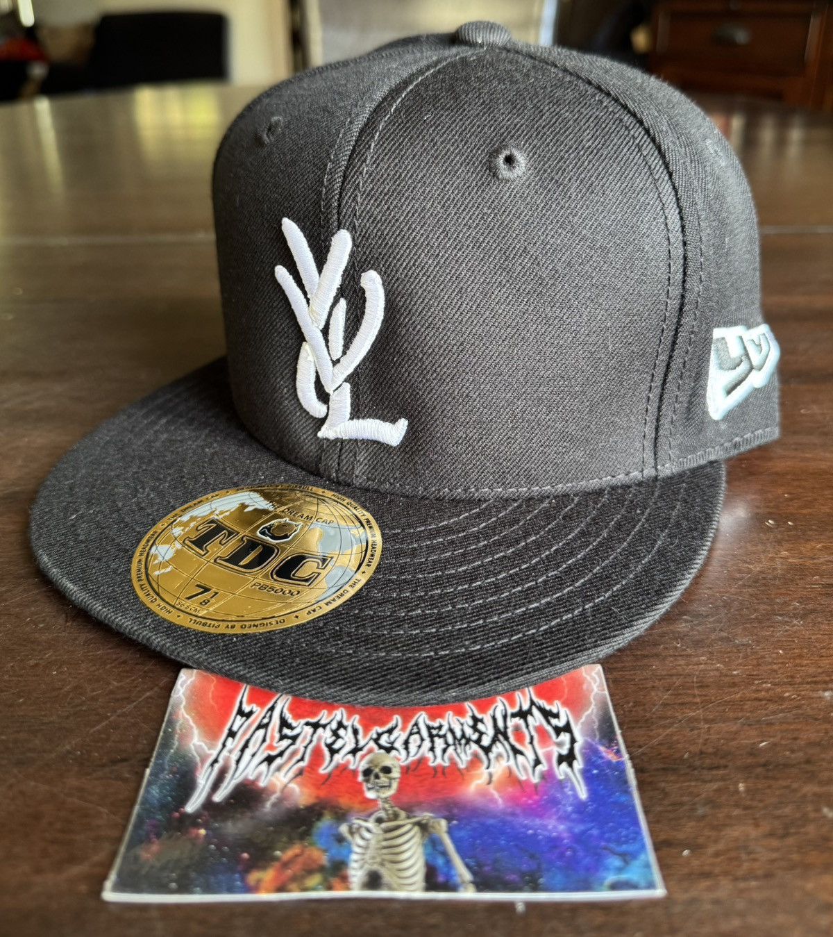 Playboi Carti Playboi Carti Opium YVL Fitted Hat White on Black 7 1/8 ...