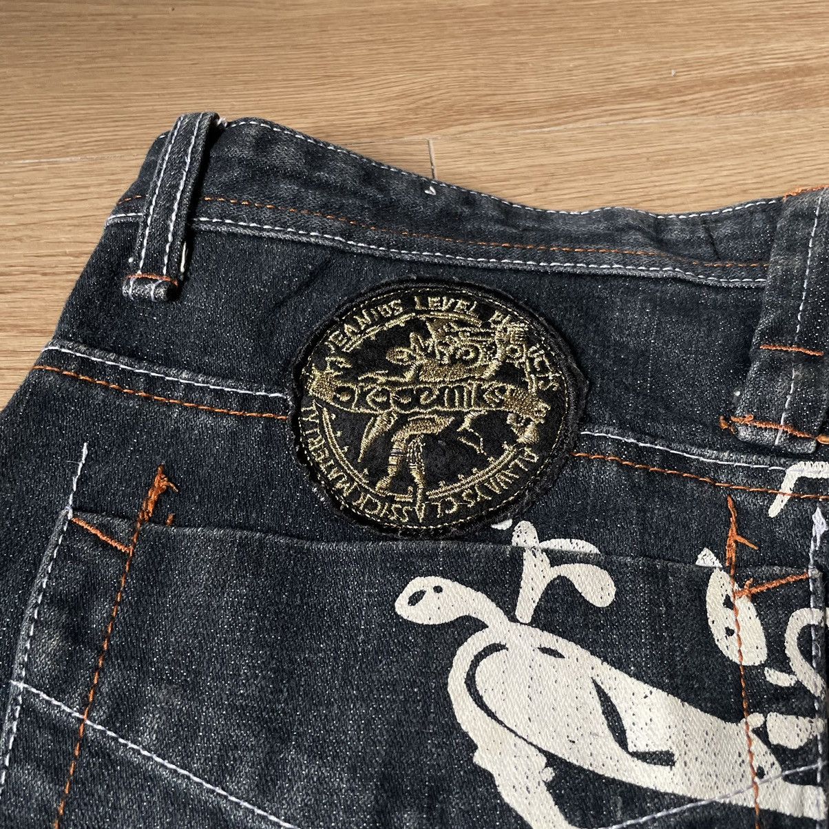 Hysteric Glamour Akademiks Patches Paint Embroidered Jnco Style Baggy Jeans Size US 34 / EU 50 - 19 Thumbnail