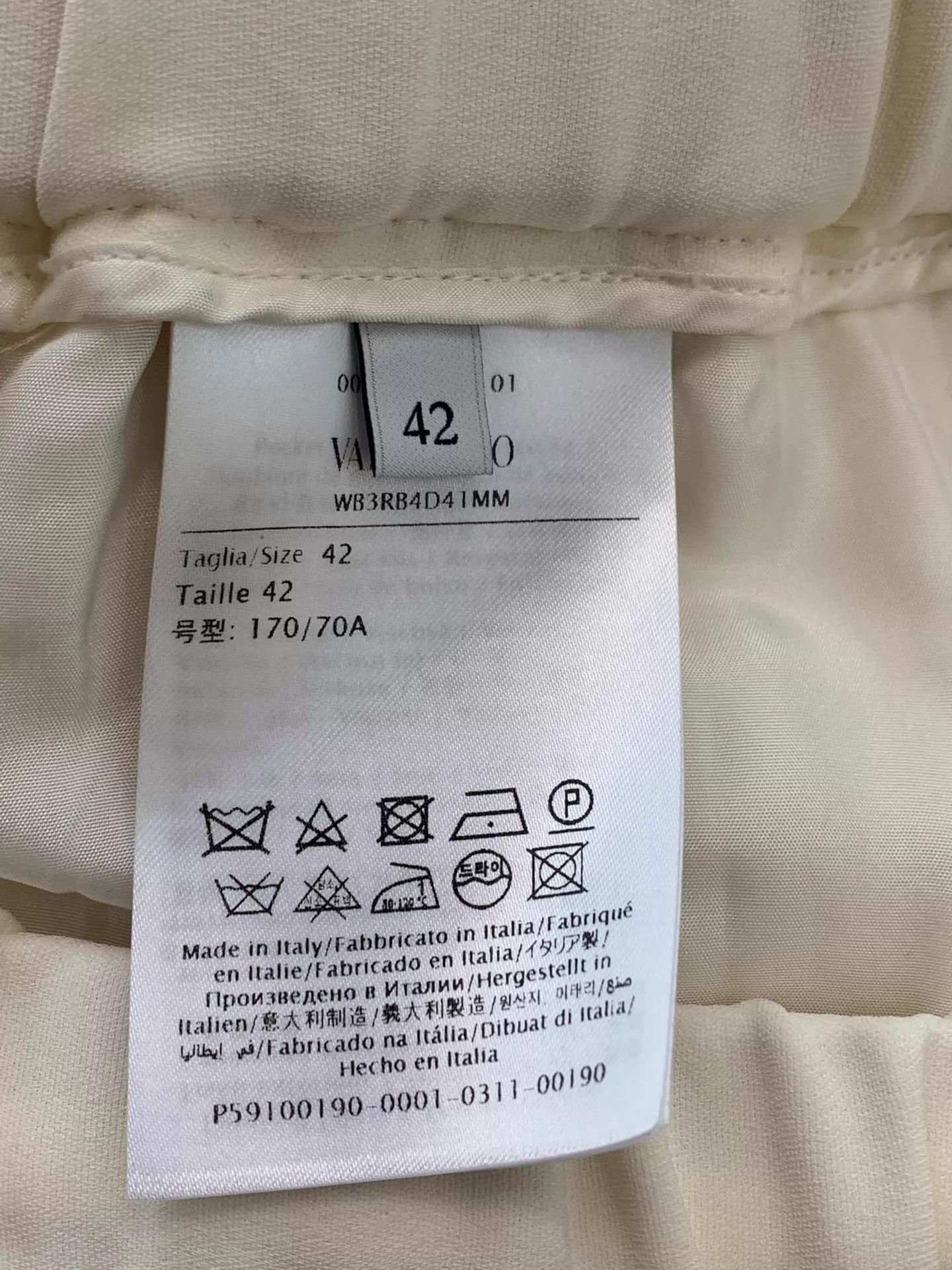 Valentino Valentino Ivory Silk Trousers Size 42 New Size 28" / US 6 / IT 42 - 5 Thumbnail