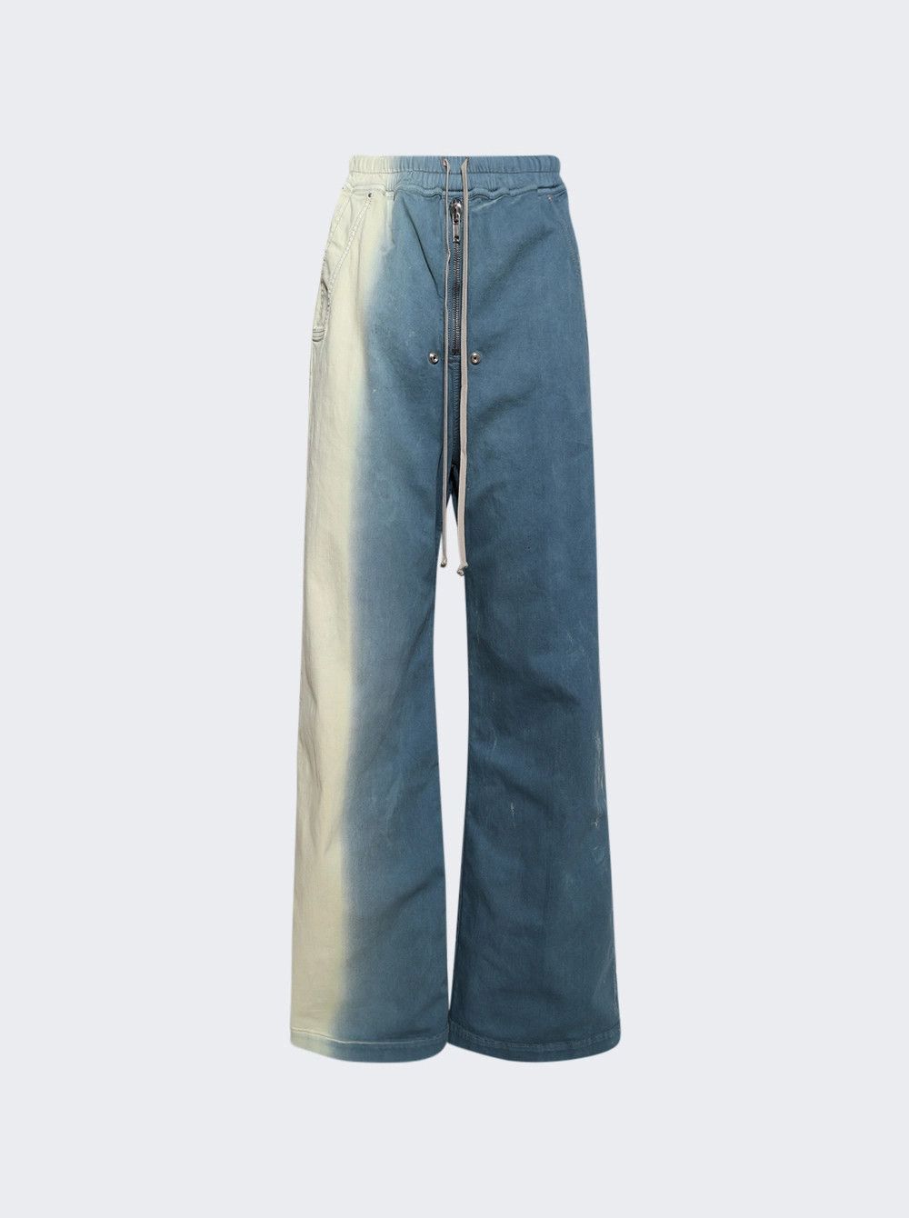 Rick Owens o1mle0426 Geth Belas Denim Pants in Blue Size 34" / US 12 / IT 48 - 1 Thumbnail