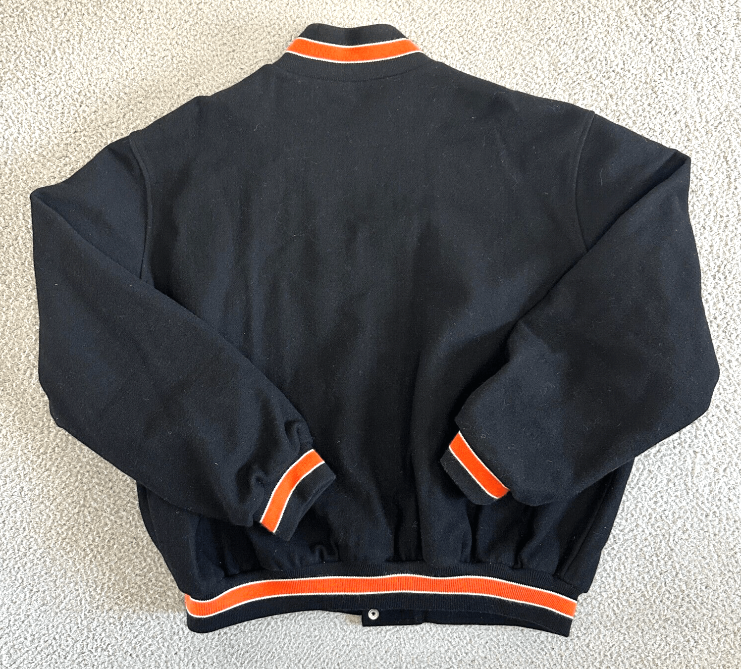 Vintage Vintage Varsity 1992 Leather Wool Mens Jacket Sz 3XL Black Size US XXL / EU 58 / 5 - 2 Thumbnail