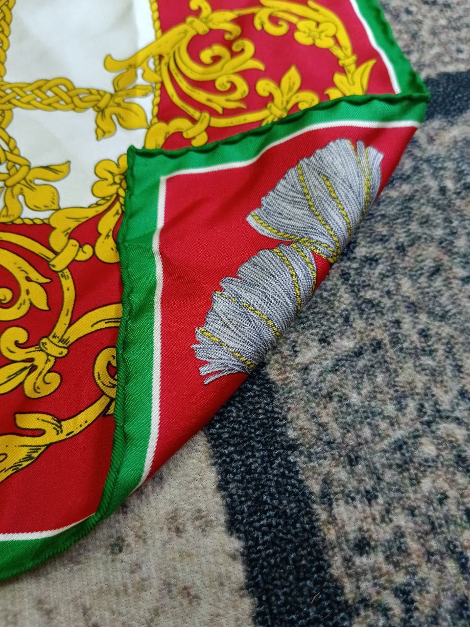 Celine × SikSilk GRAIL🔥OG CELINE PARIS SCARVES MADE IN ITALY Size ONE SIZE - 4 Thumbnail