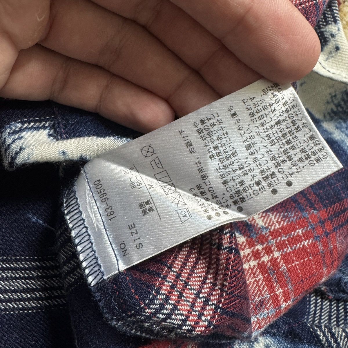 semanticdesign Semanticdesign Bleach checkered Flannel Plaid Shirt Size US M / EU 48-50 / 2 - 6 Thumbnail