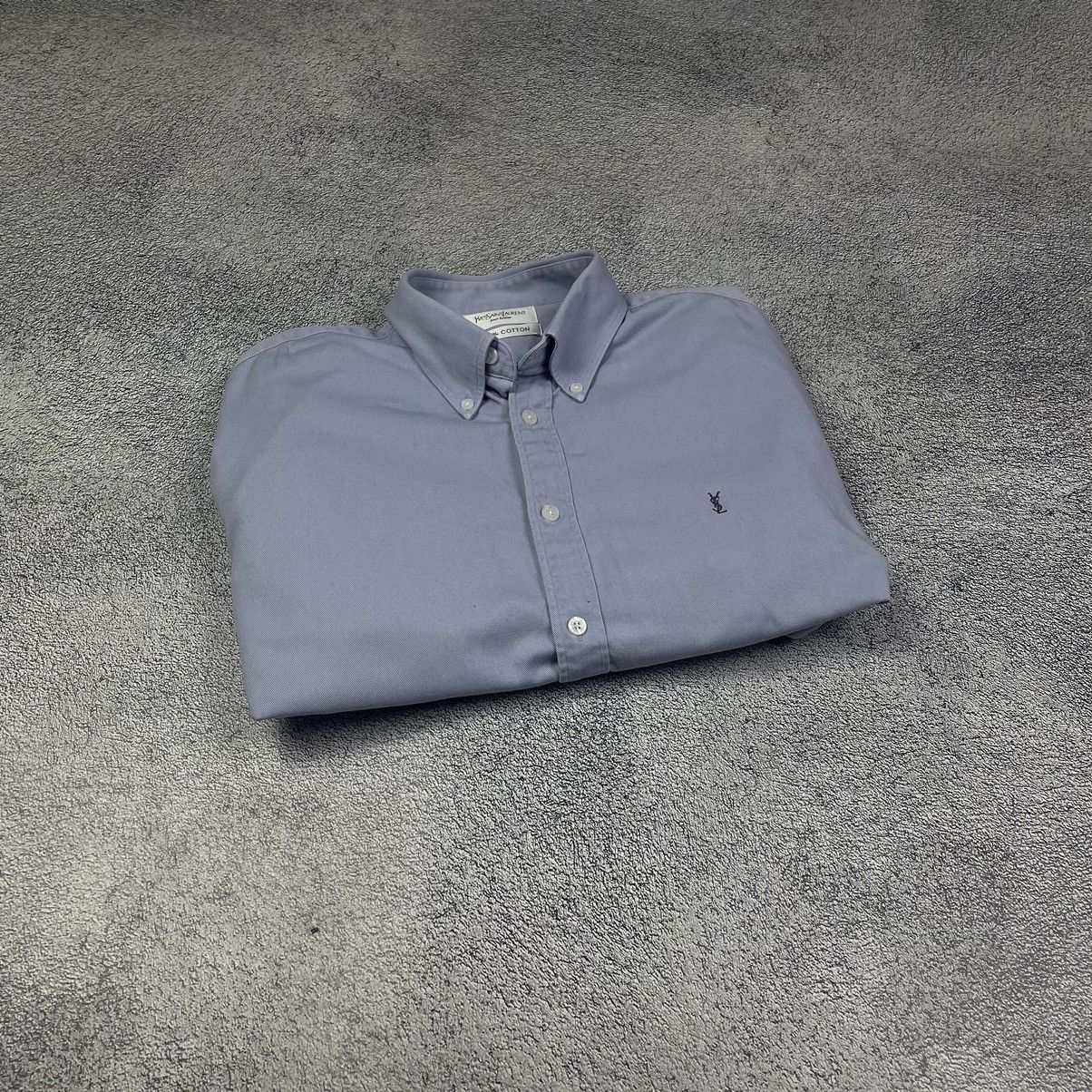 Vintage Yves Saint Laurent YSL Logo Thick Shirt