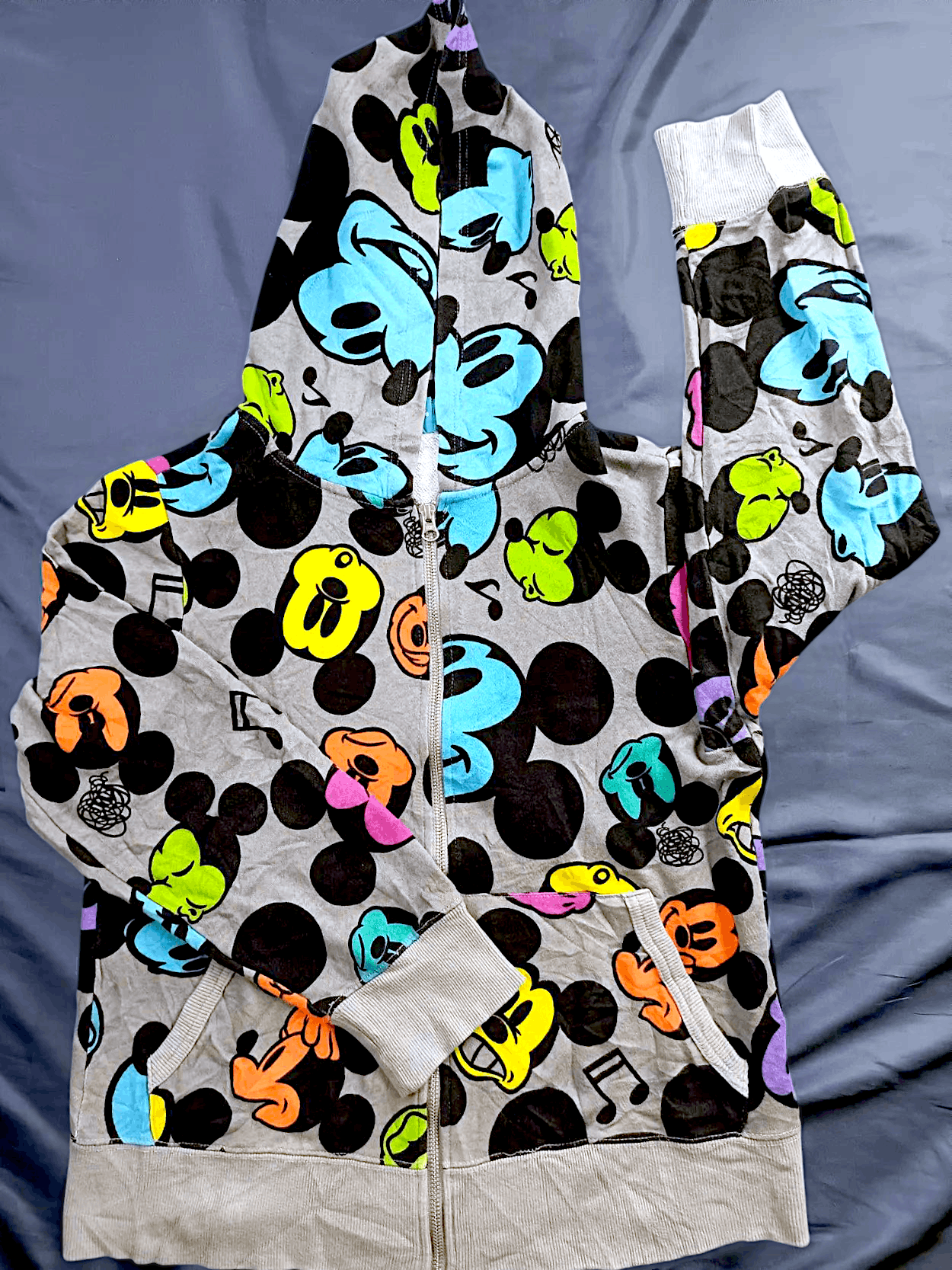 Cartoon Network × Disney × Mickey Mouse TOKYO DISNEY RESORT Mickey Mouse All Over Print Zip Hoodie Size US M / EU 48-50 / 2 - 12 Thumbnail
