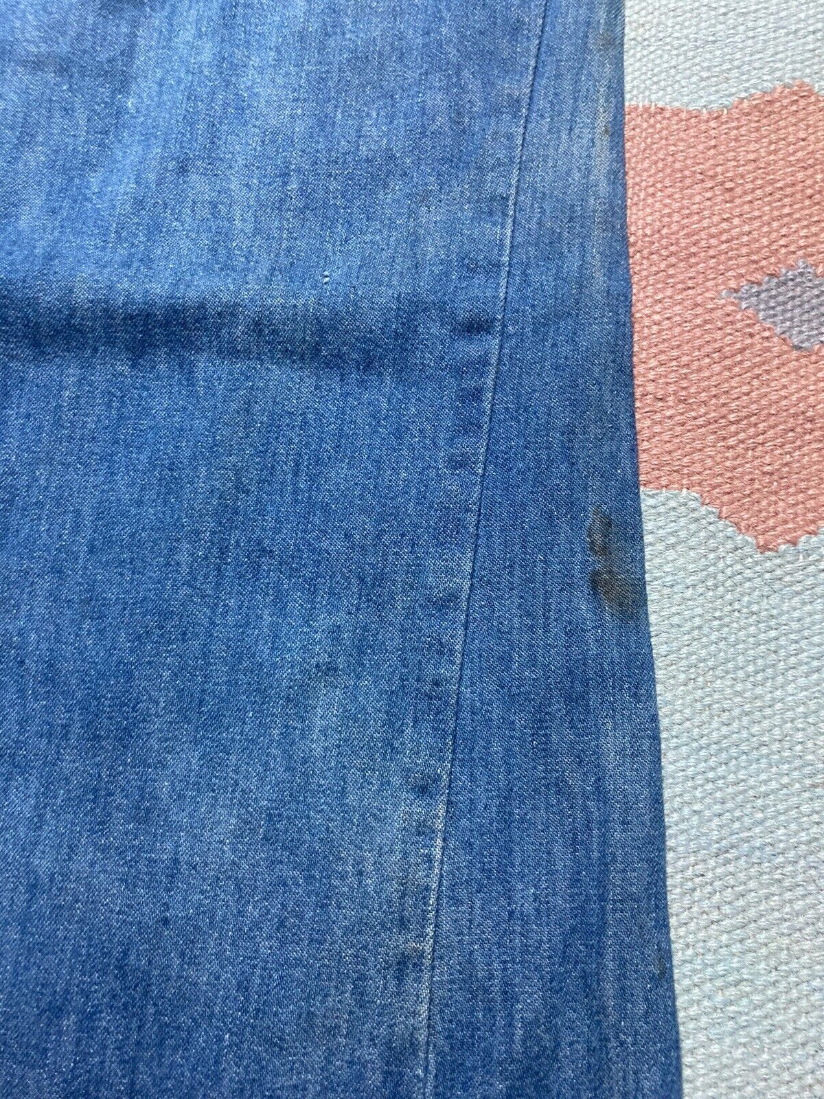Vintage 70s wrangler bell bottom jeans elephant flare hippie 30x28 Size 30" / US 8 / IT 44 - 3 Thumbnail