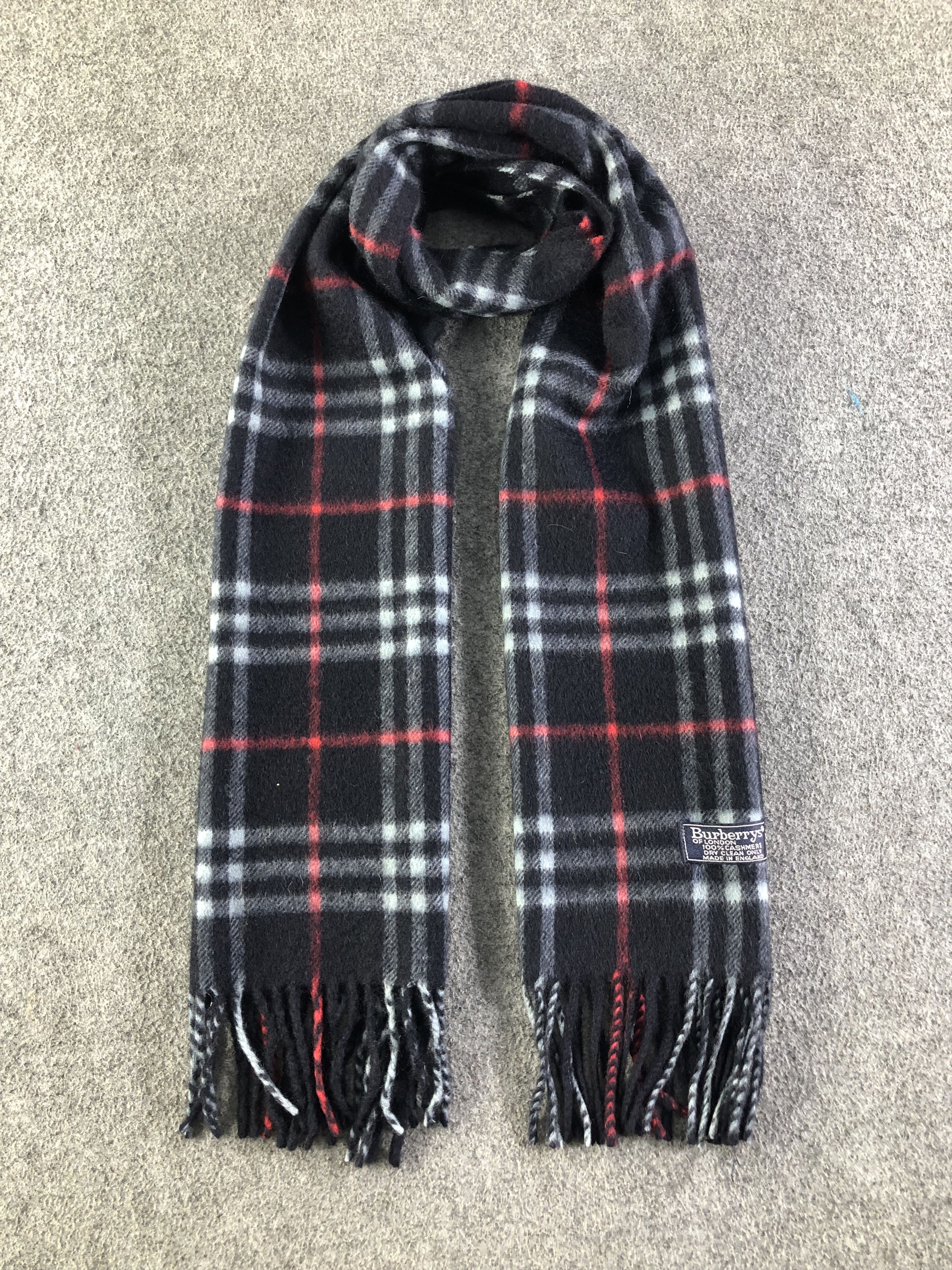 Burberry Burberry Cashmere Scarf / Muffler / Neckwear SS1339 Size ONE SIZE - 1 Thumbnail
