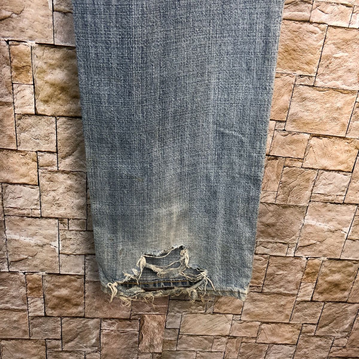 Japanese Brand Uniqlo japan vintage faded Blue Denim Pants #A955 Size US 30 / EU 46 - 19 Thumbnail