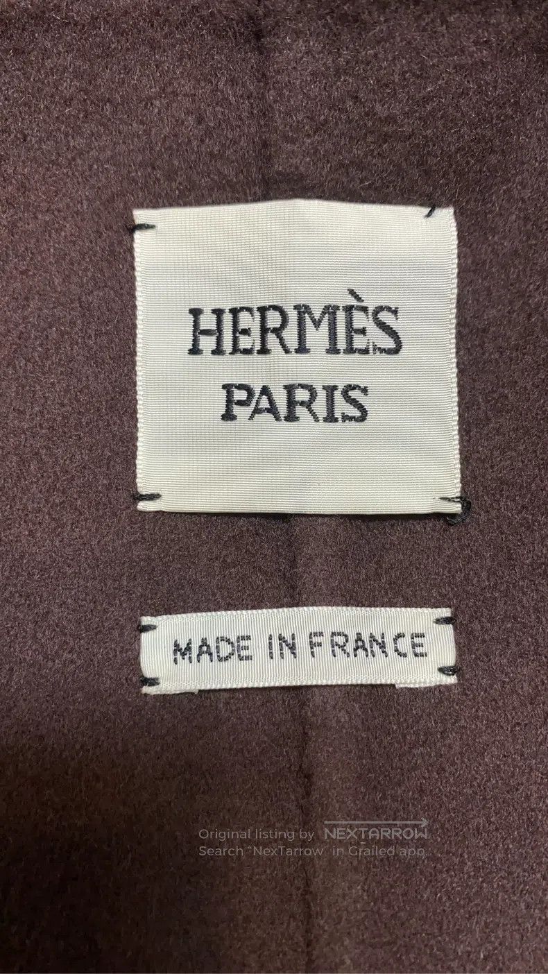 Hermes Hermes Brown 100% cashmere coat Size XXS / US 00 / IT 34 - 3 Thumbnail