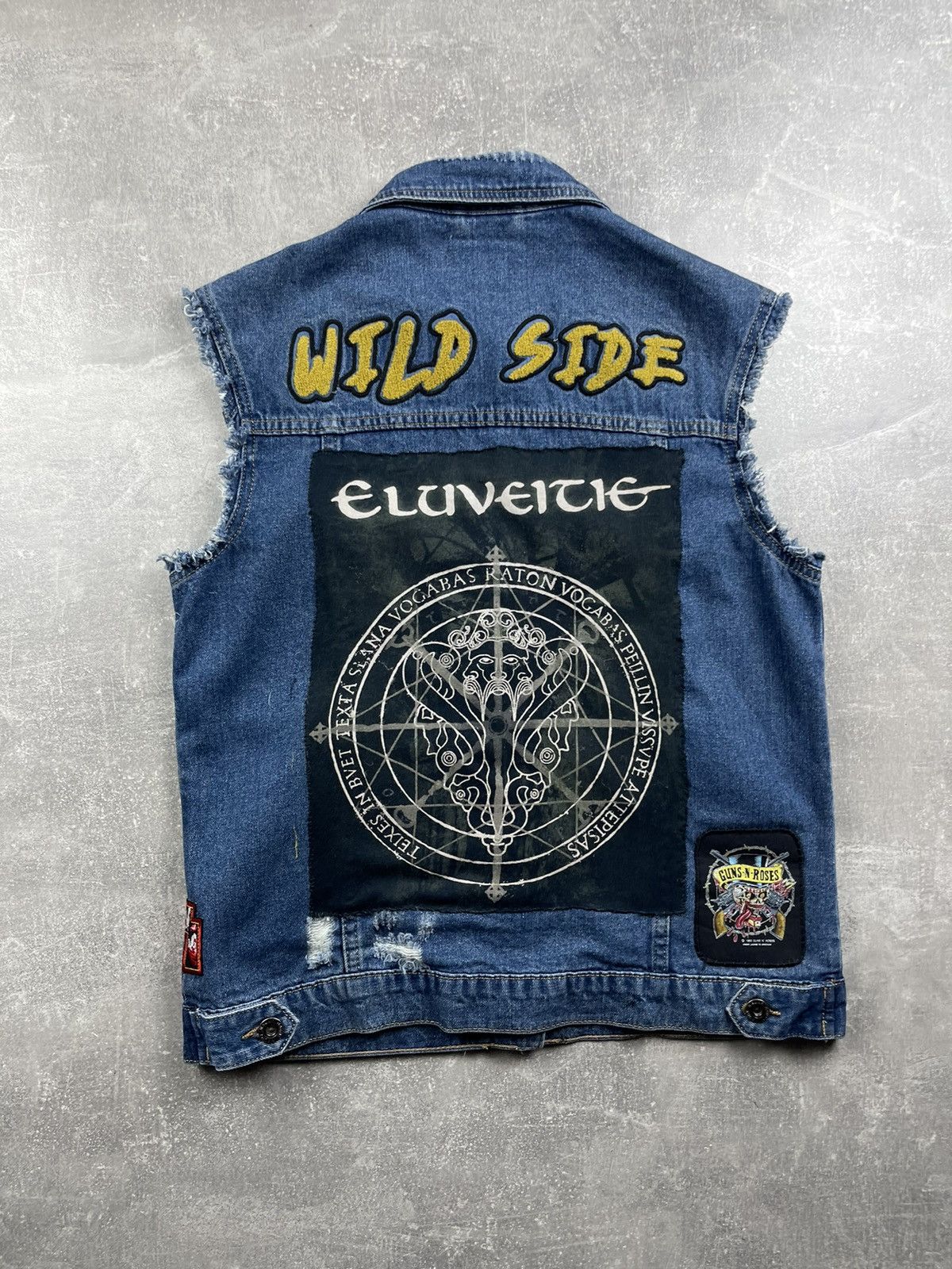 Other Biker Custom Rock Patched Denim Vest Italy Vintage Patches Size US M / EU 48-50 / 2 - 3 Thumbnail