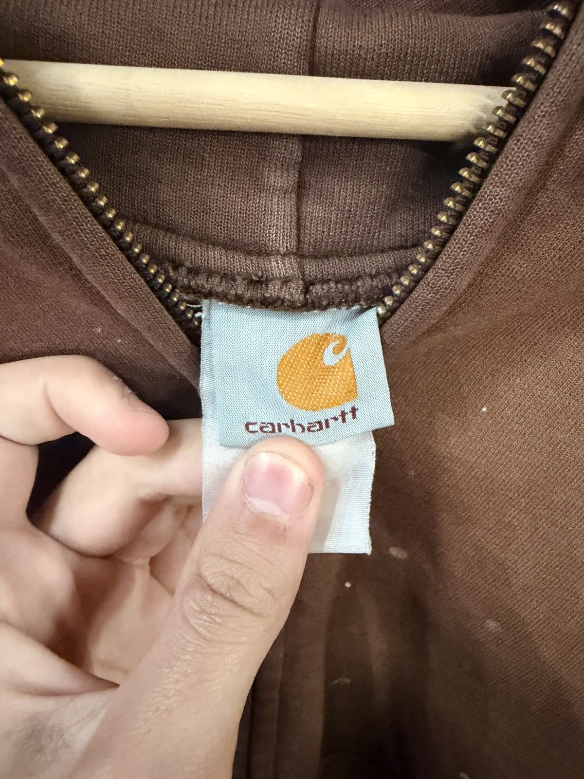 Carhartt Carhartt thermal lined faded and distressed hoodie Size US L / EU 52-54 / 3 - 4 Thumbnail