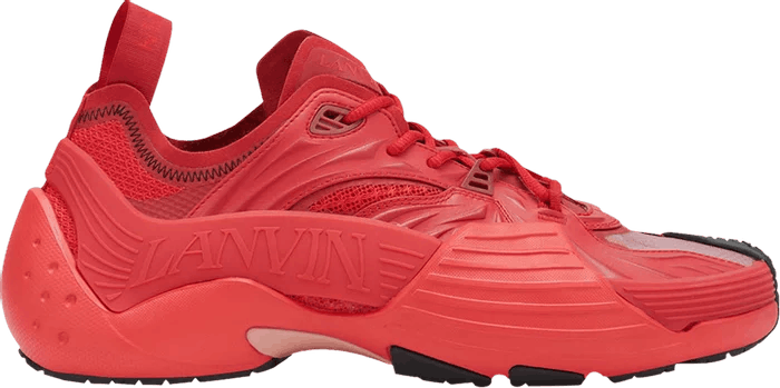 image of Lanvin O1W1Db10324 Sneakers In Red & Black in Red/Black, Men's (Size 6)