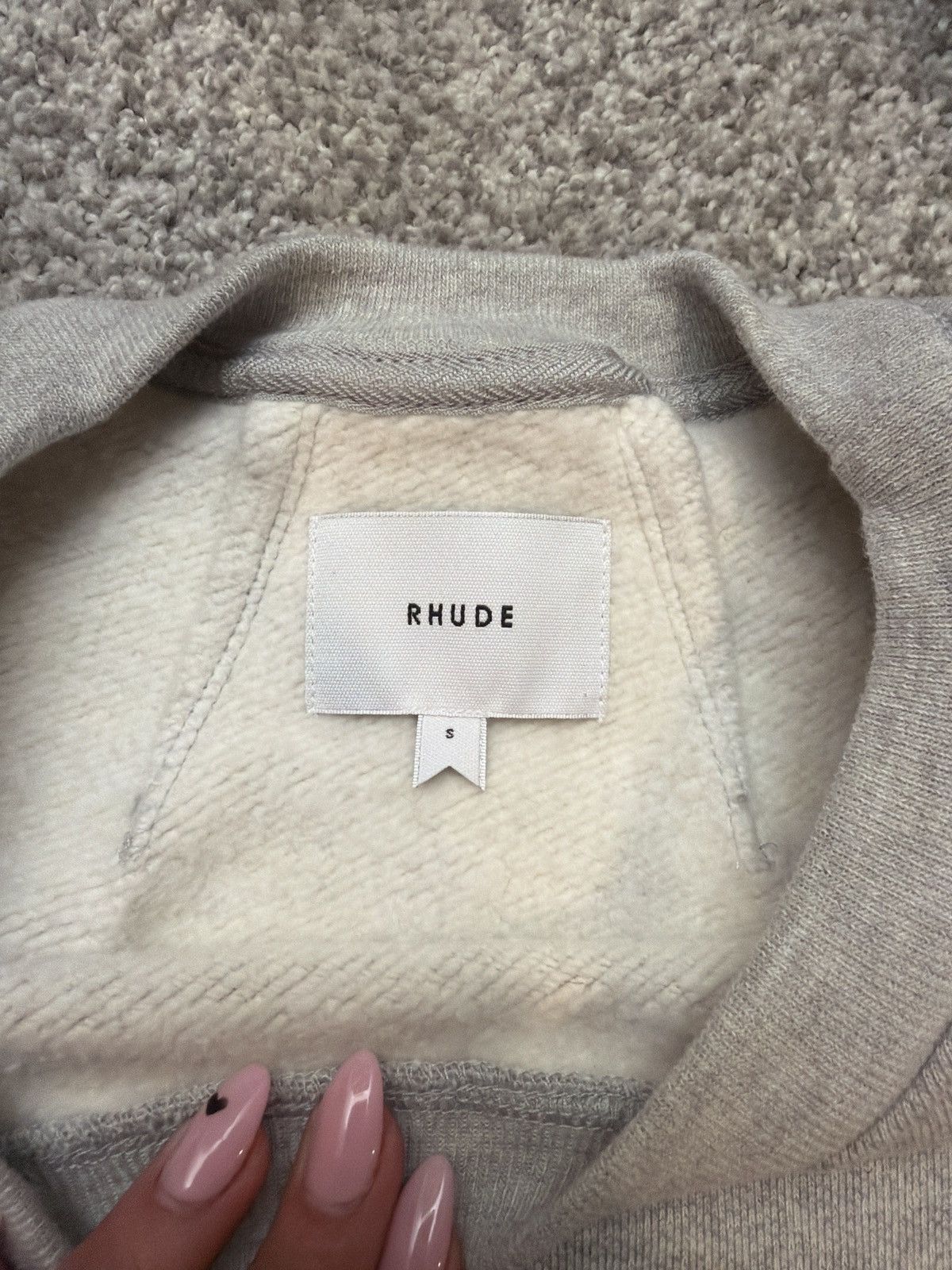 Rhude Rhude grey crewneck Brand new Small Size US S / EU 44-46 / 1 - 5 Thumbnail