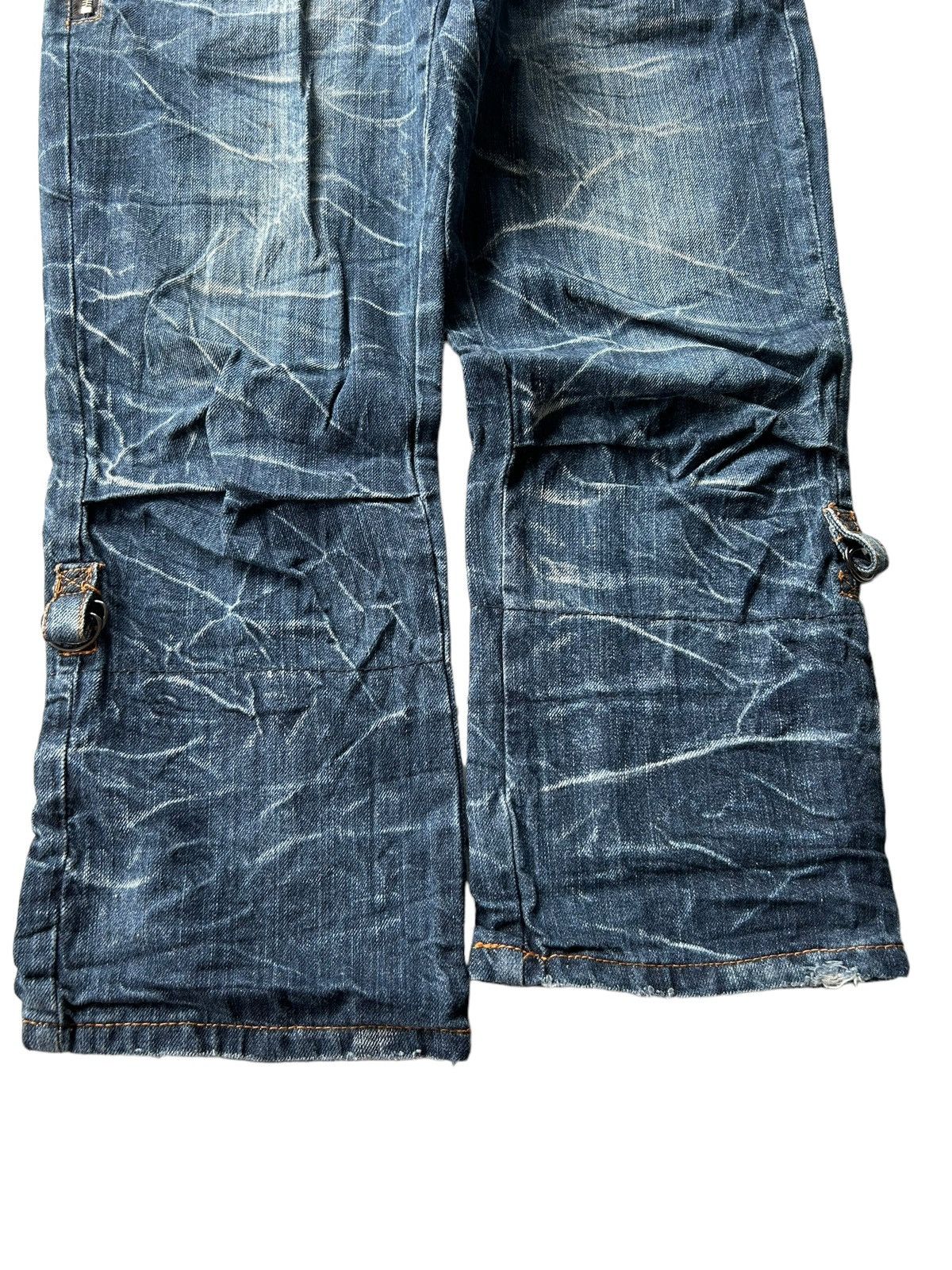 Japanese Brand × Kapital × Vintage NYLAUS Crazy Punk Bondage Denim Style ☠️ Size US 30 / EU 46 - 9 Thumbnail