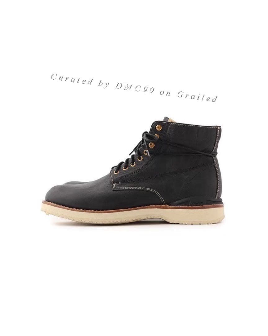 久*久様 visvim WABANAKI BOOTS-FOLK BLACK F. Visvim Wabanaki Blanket Folk Boots | Grailed