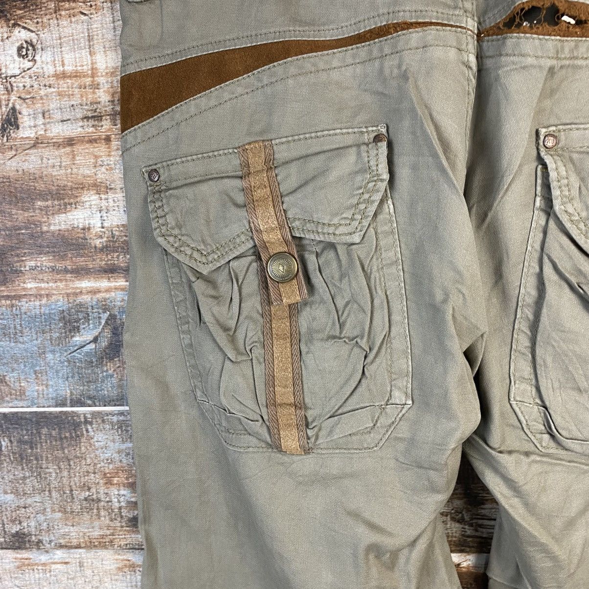 Japanese Brand DL Edwin Green Cargo Multipocket Pants #C971 Size US 32 / EU 48 - 19 Thumbnail