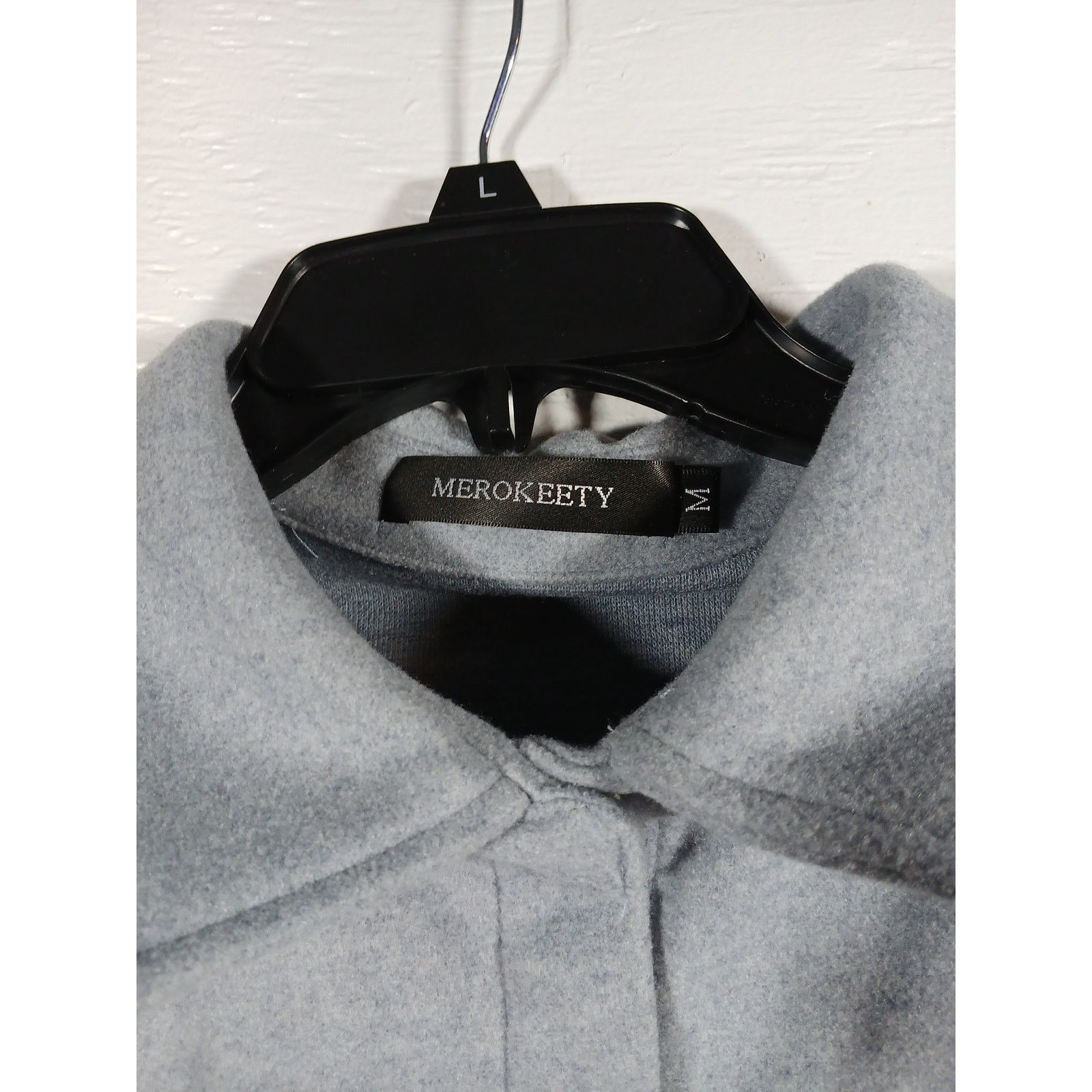 Other Merokeety (Medium) Unisex Gray Button Women's Coat Size M / US 6-8 / IT 42-44 - 8 Thumbnail