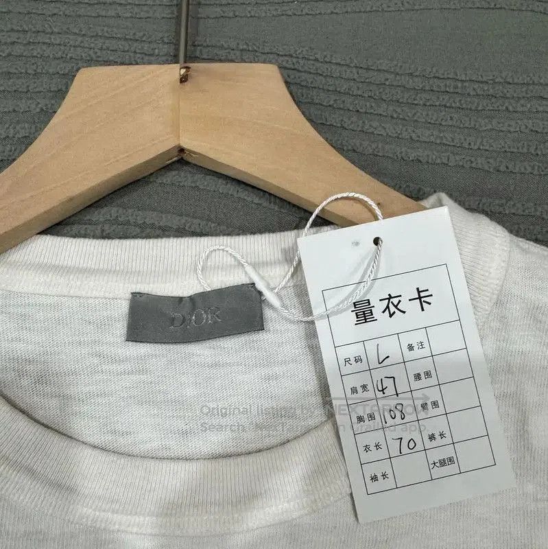 Dior Dior White Cotton Men's T-Shirt . Size US L / EU 52-54 / 3 - 4 Thumbnail