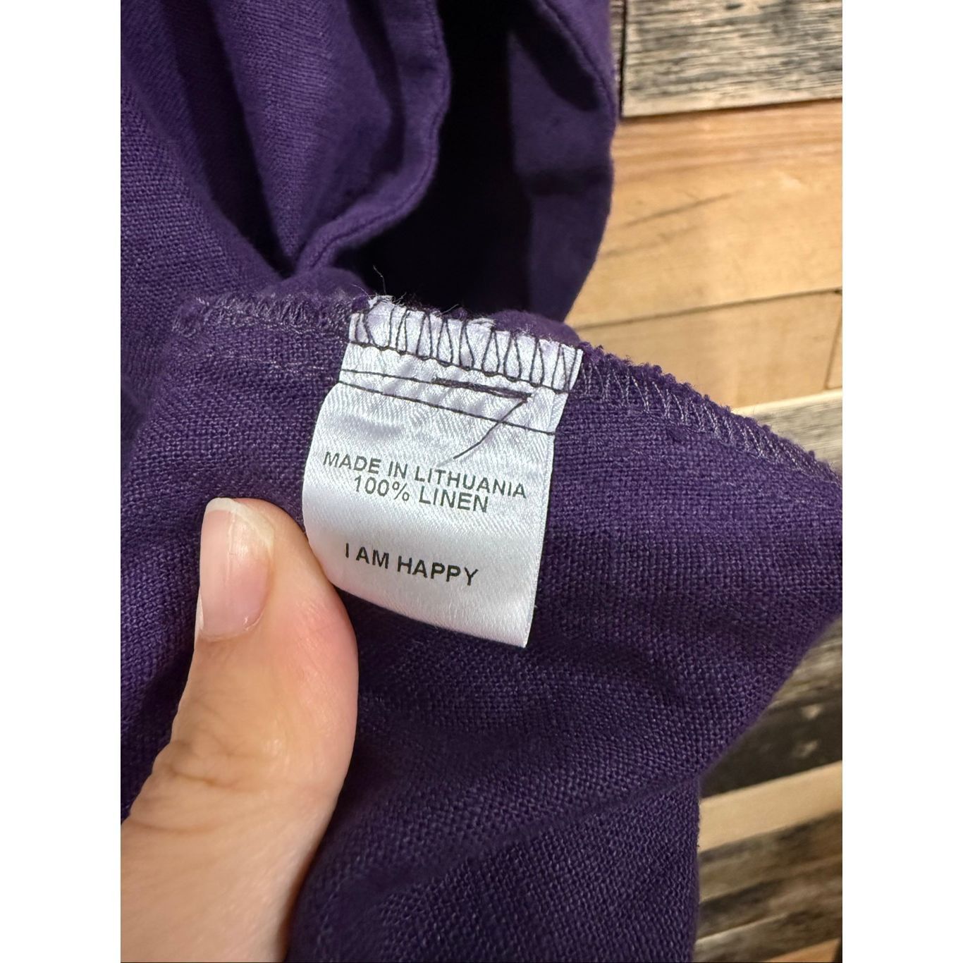FLAX Flax NWOT purple linen top blouse tunic boho relaxed fit siz Size S / US 4 / IT 40 - 6 Thumbnail