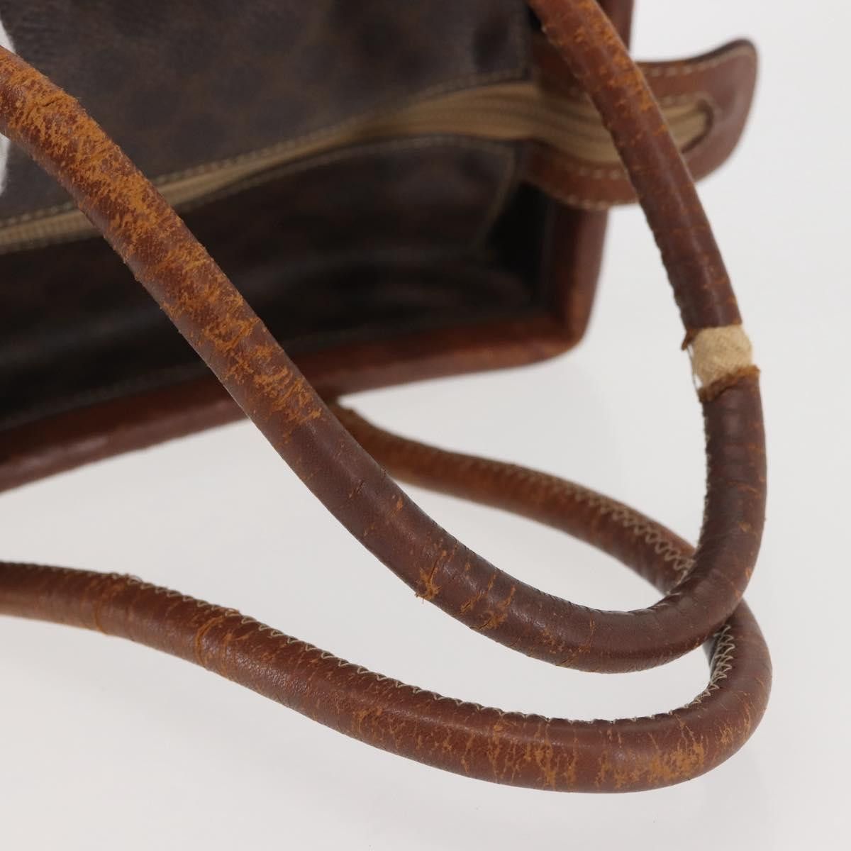 Celine CELINE Macadam Canvas Hand Bag Pvc Leather Brown Gold Size ONE SIZE - 7 Thumbnail