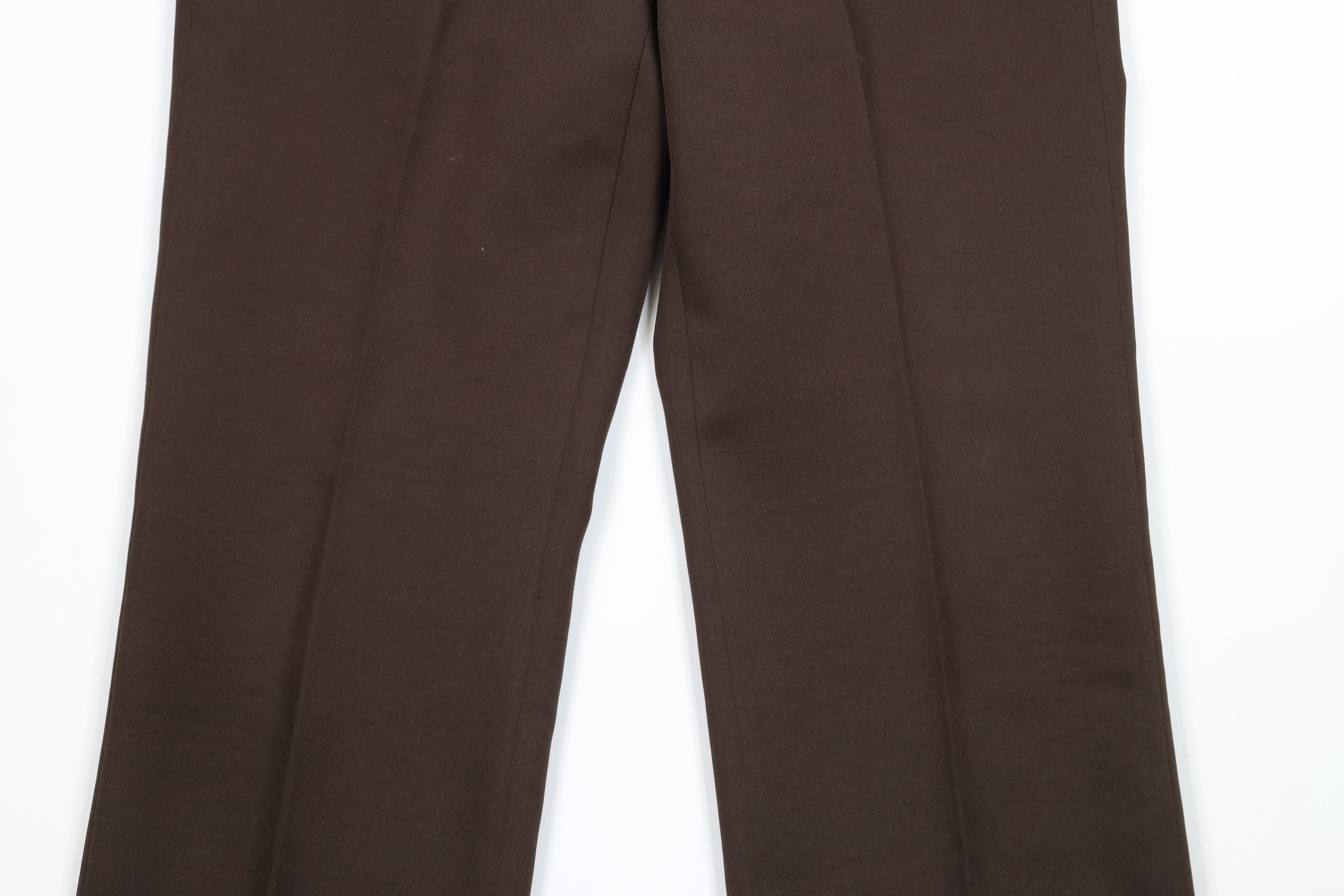 Vintage Vintage 70s Streetwear Flared Wide Leg Chino Pants Brown USA Size US 34 / EU 50 - 3 Thumbnail