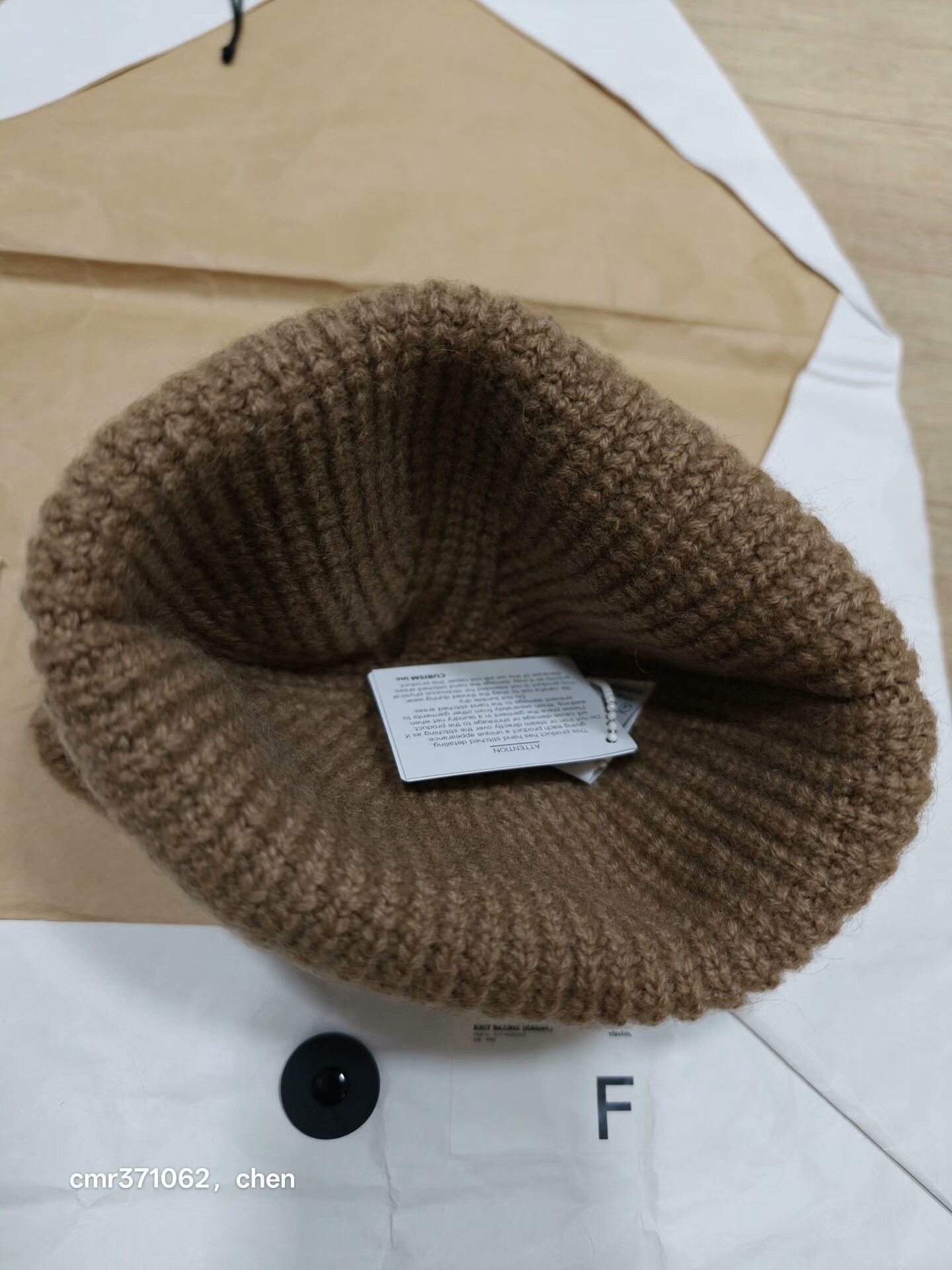 Visvim VISVIM 17AW SPOT KNIT BEANIE CAMEL Size ONE SIZE - 4 Thumbnail