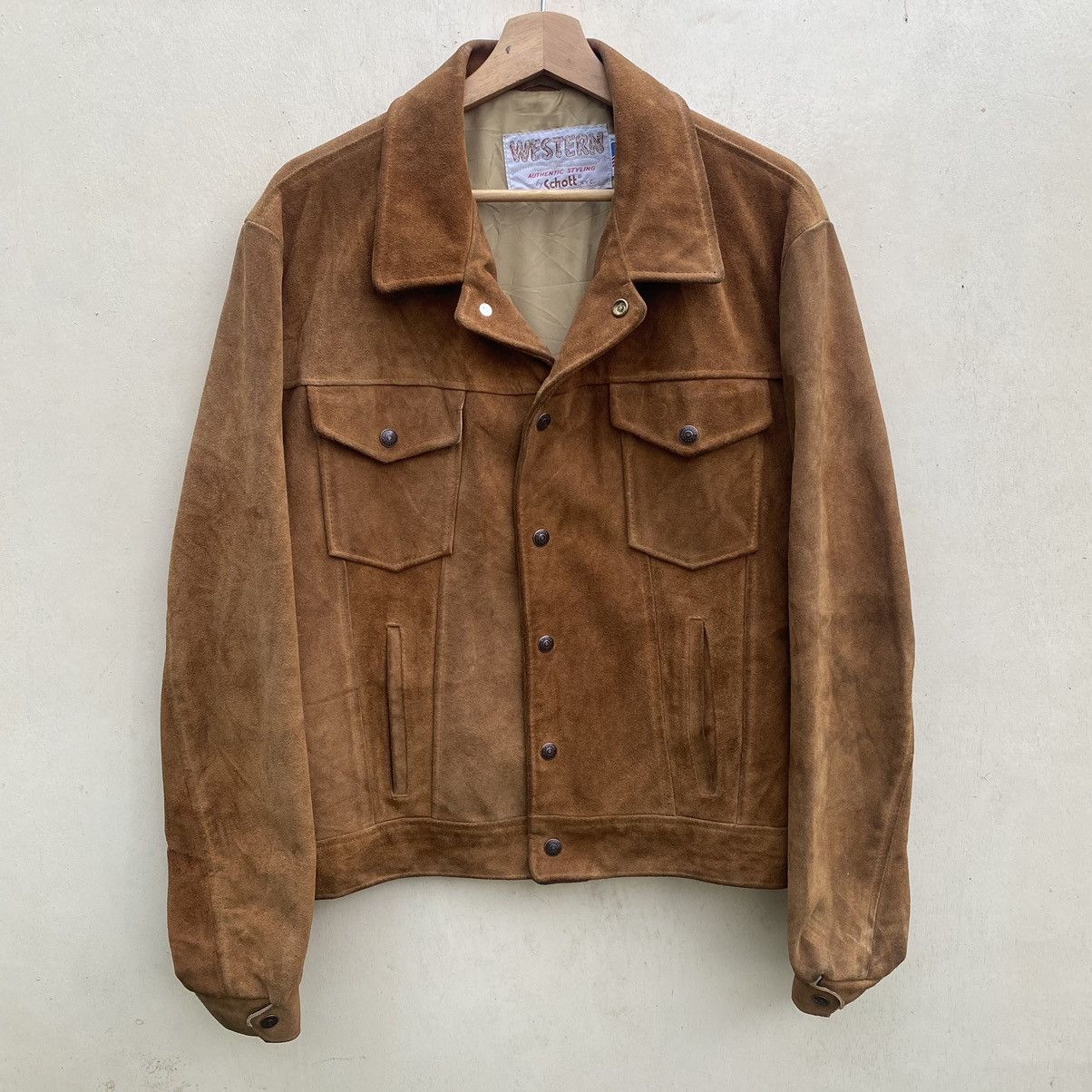 Designer × Leather Jacket × Schott Schott N.Y.C Western