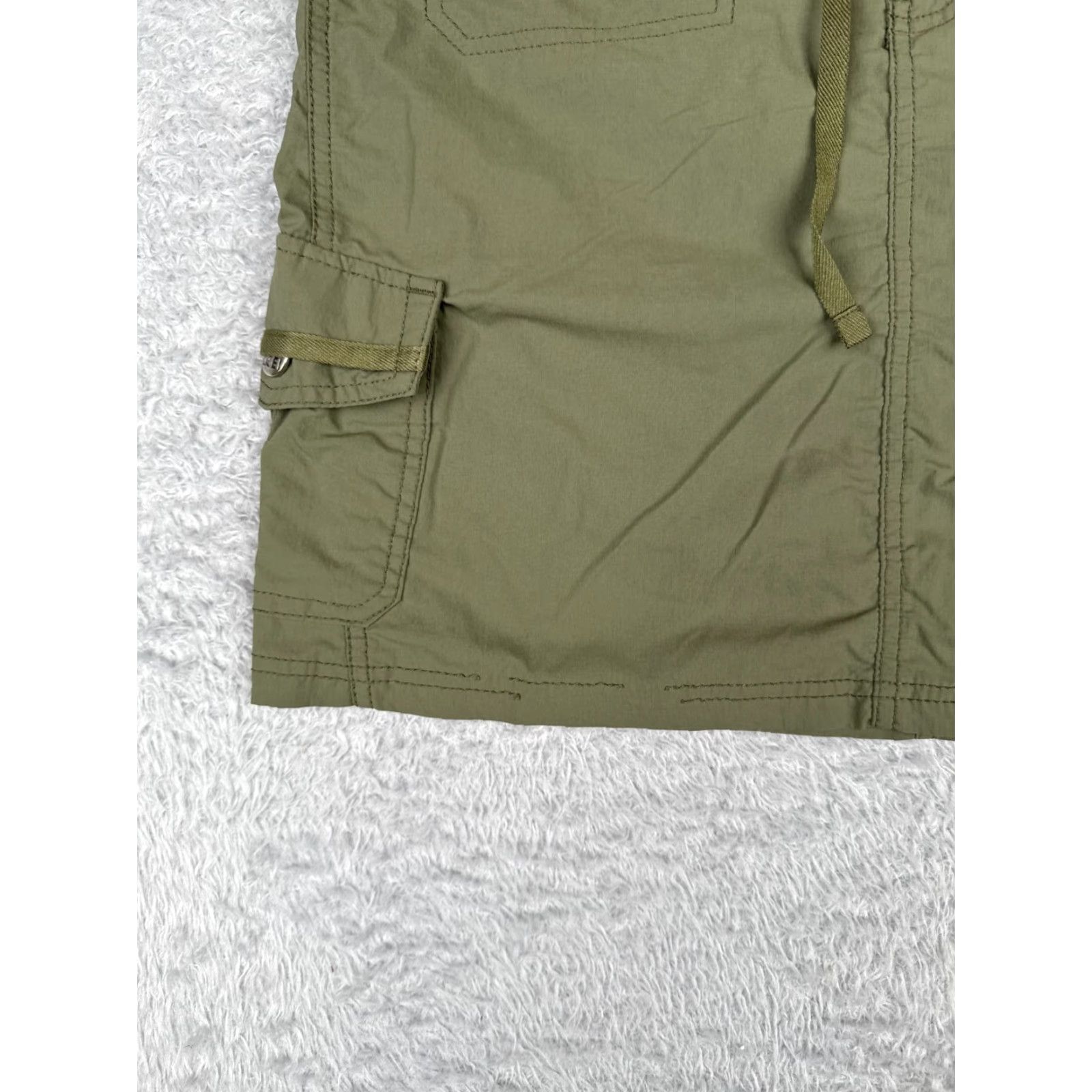 Vintage REI Women’s Cargo Skirt Size 6 Green Nylon Canvas Pockets Fall Spring Casual Size 28" / US 6 / IT 42 - 3 Thumbnail