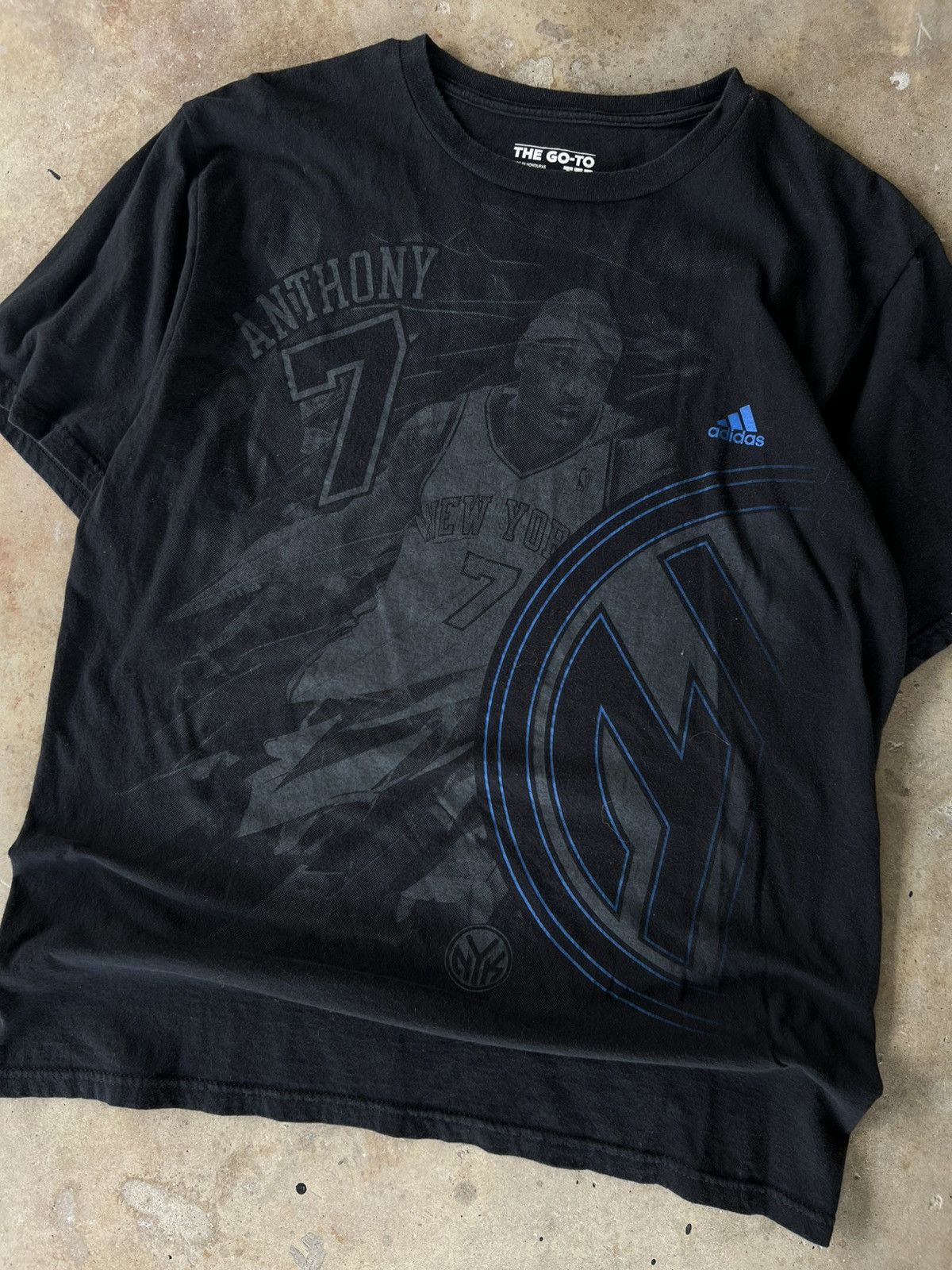 Starter Vintage Adidas NBA Carmelo Anthony New York Knicks T Shirt Size US L / EU 52-54 / 3 - 2 Thumbnail
