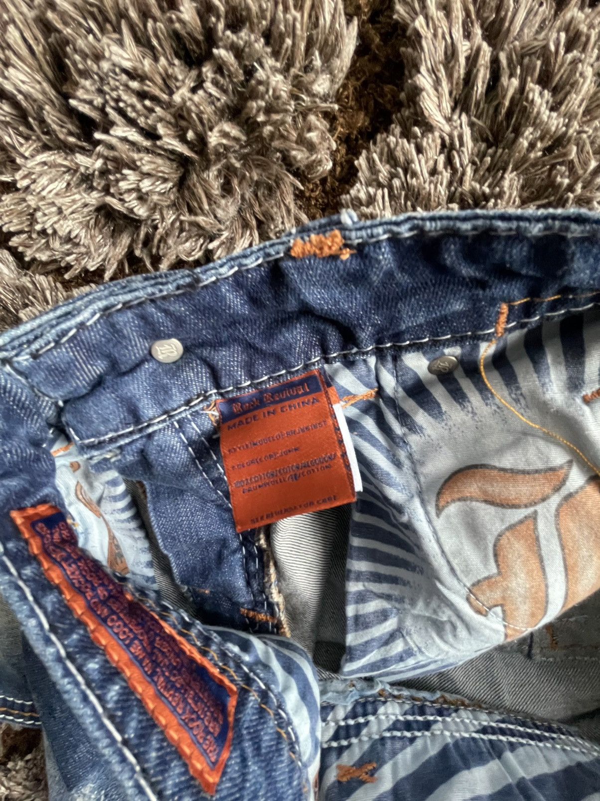 Rock Revival Rock Revival Tyson Straight Leg Jeans - Size 33 Size US 33 - 3 Thumbnail