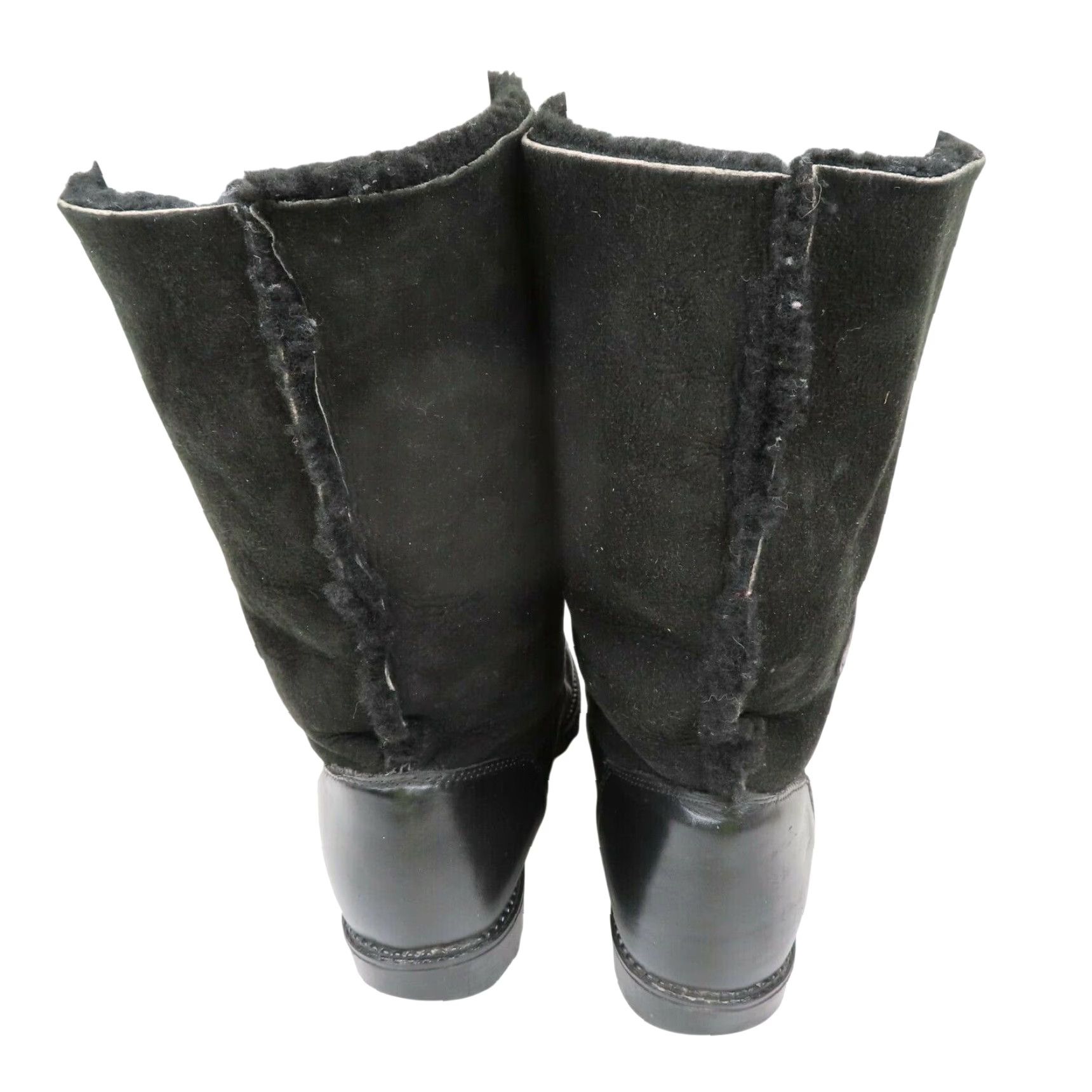 Blondo VTG Blondo Boots Woman 9 B Solid Black Shearling Fur Lined Winter Snow Canada Boots Size US 9 / IT 39 - 6 Thumbnail