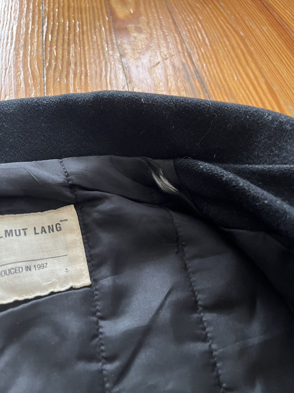 Helmut Lang Archive 1997 Helmut Lang Wool Coat Jacket Black GRAIL Size US L / EU 52-54 / 3 - 10 Thumbnail