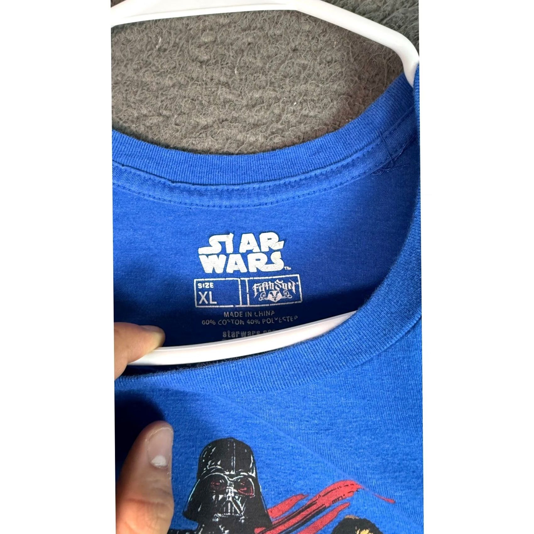 Star Wars Star Wars Graphic T-Shirt Crew Neck Short Sleeve Blue XL Size US XL / EU 56 / 4 - 3 Thumbnail