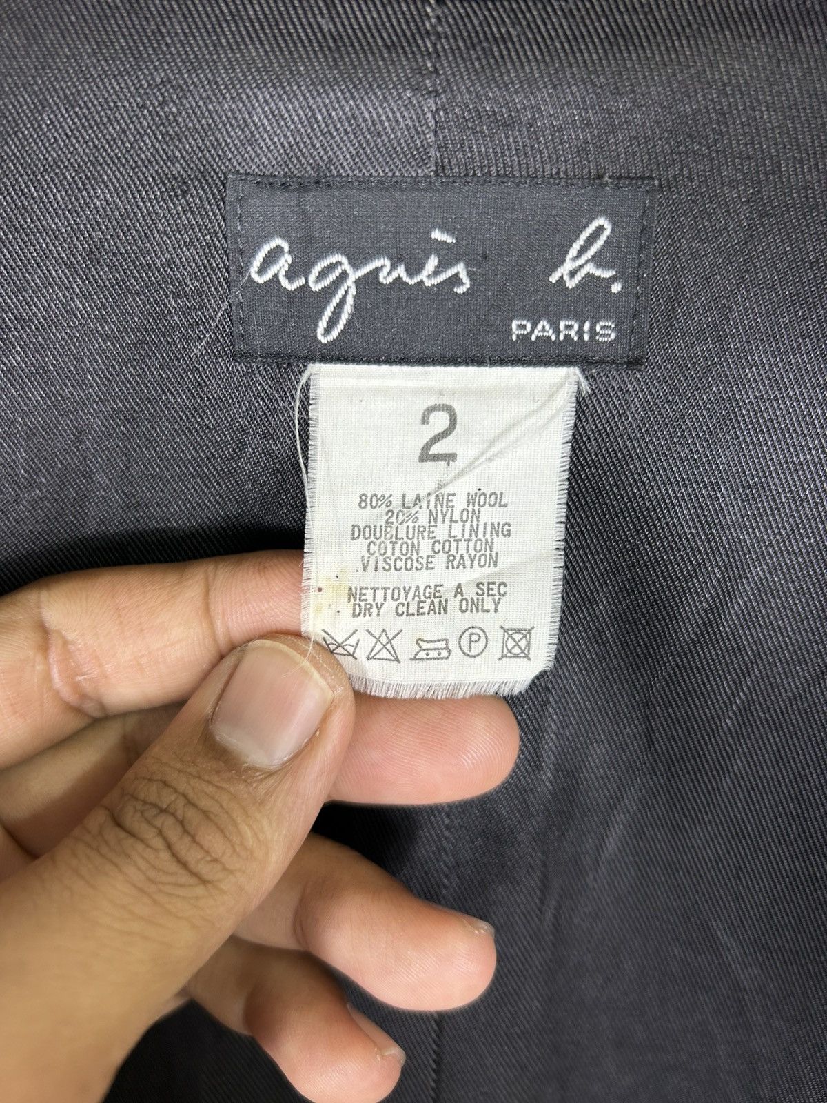agnes b. ⚡️Vintage Agnes b. Wool Button Coat Jacket Size XS / US 0-2 / IT 36-38 - 11 Thumbnail